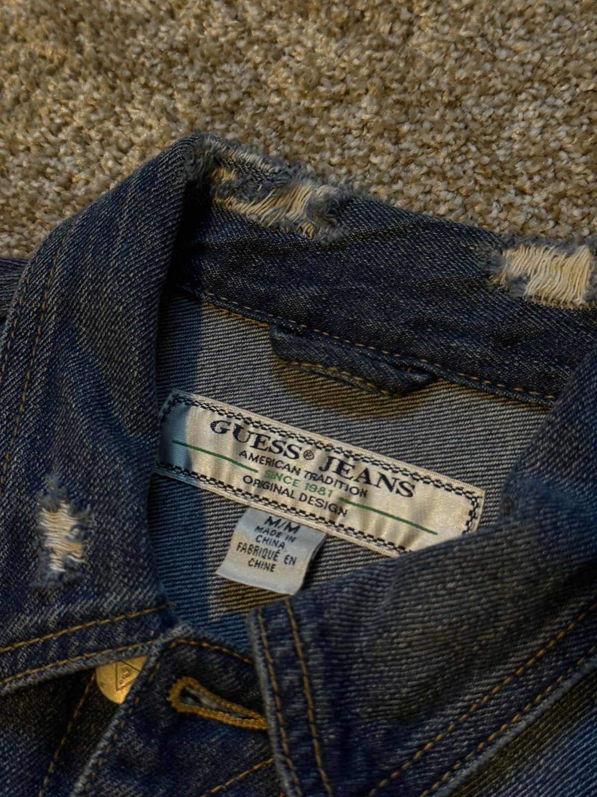Guess Guess Flag Denim Jacket Size US M / EU 48-50 / 2 - 6 Thumbnail