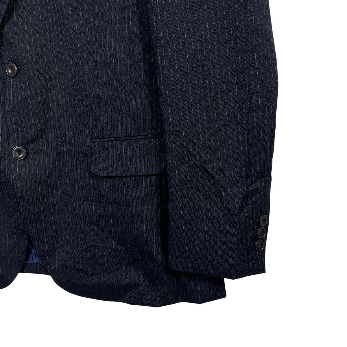 Kansai Yamamoto Kansai Man Collection Navy Pinstripe Blazer Made in Japan Size 40R - 6 Thumbnail
