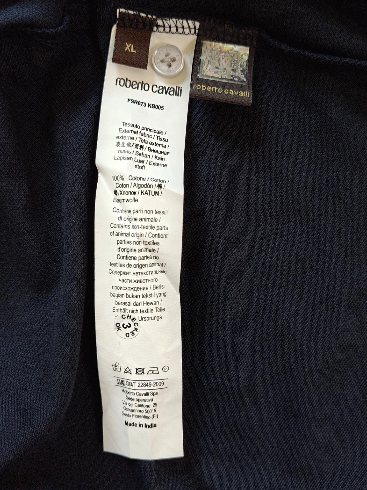 Roberto Cavalli Robert Cavalli RC Monogram-Embroidered Polo Shirt T / 6002 Size US XL / EU 56 / 4 - 7 Thumbnail