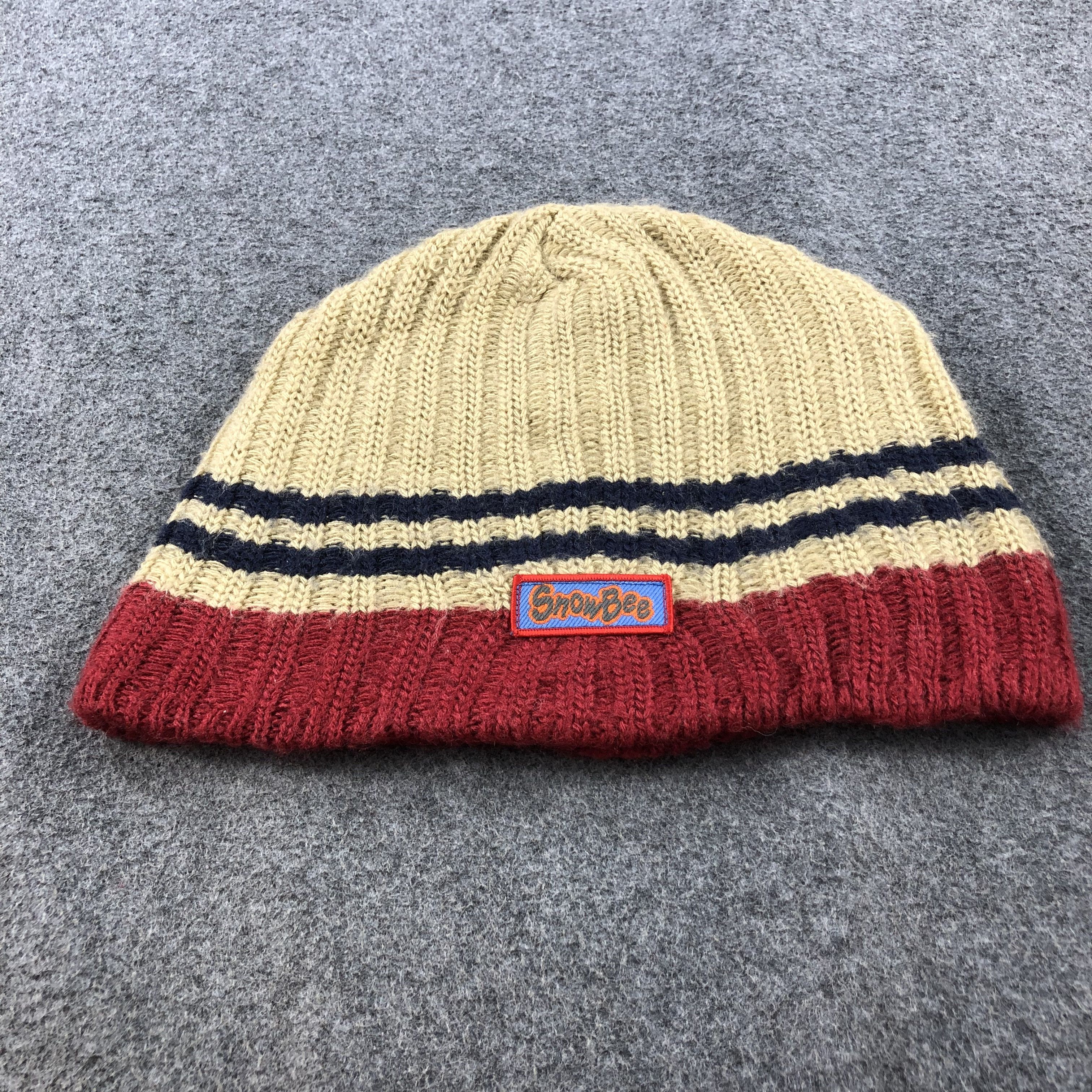 Vintage Snow Bee Snowcap Beanie Snow Hat B198 Size ONE SIZE - 3 Thumbnail