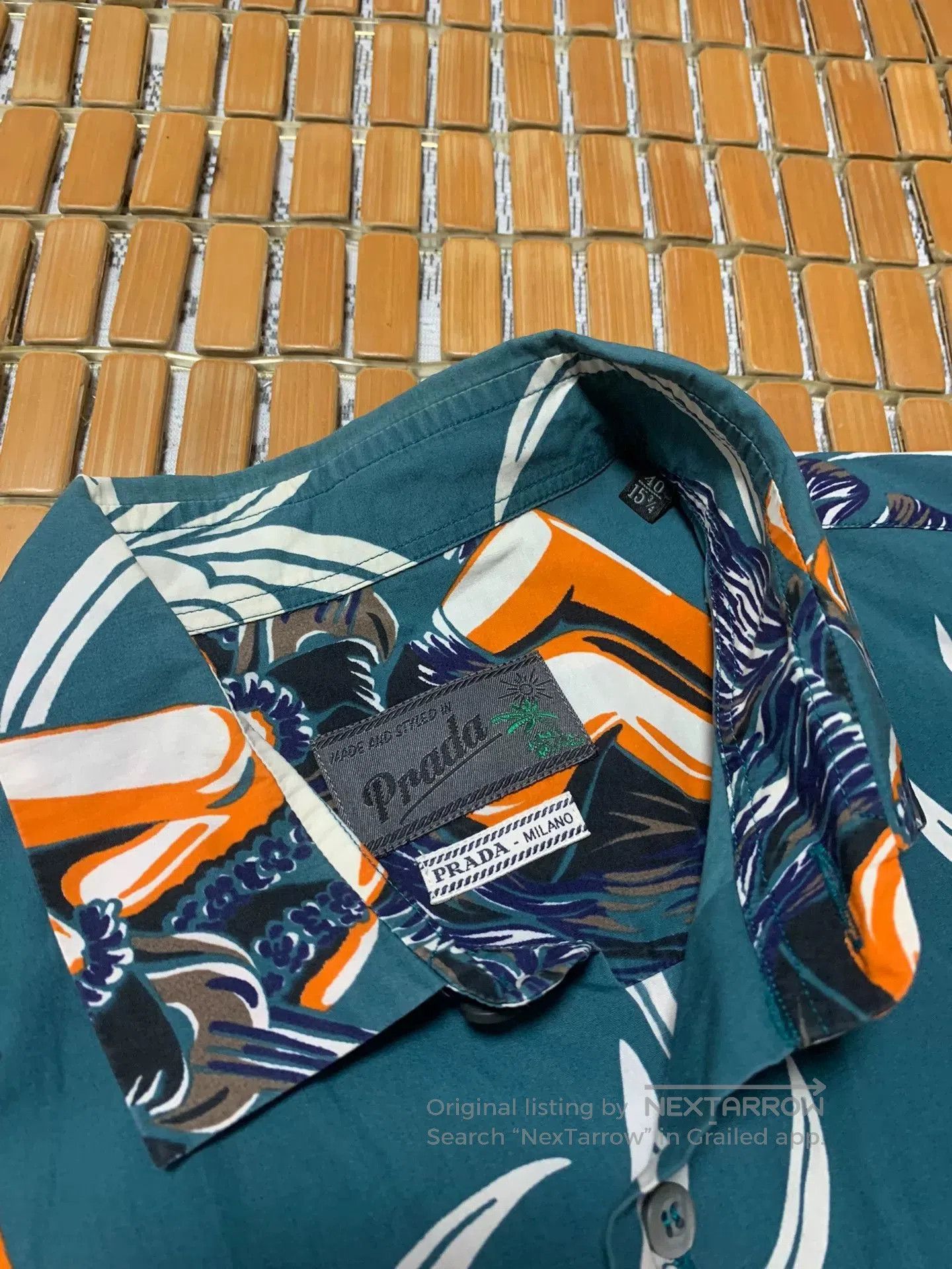 Prada Prada Runway Hawaiian Shirt. Size US XXS / EU 40 - 4 Thumbnail