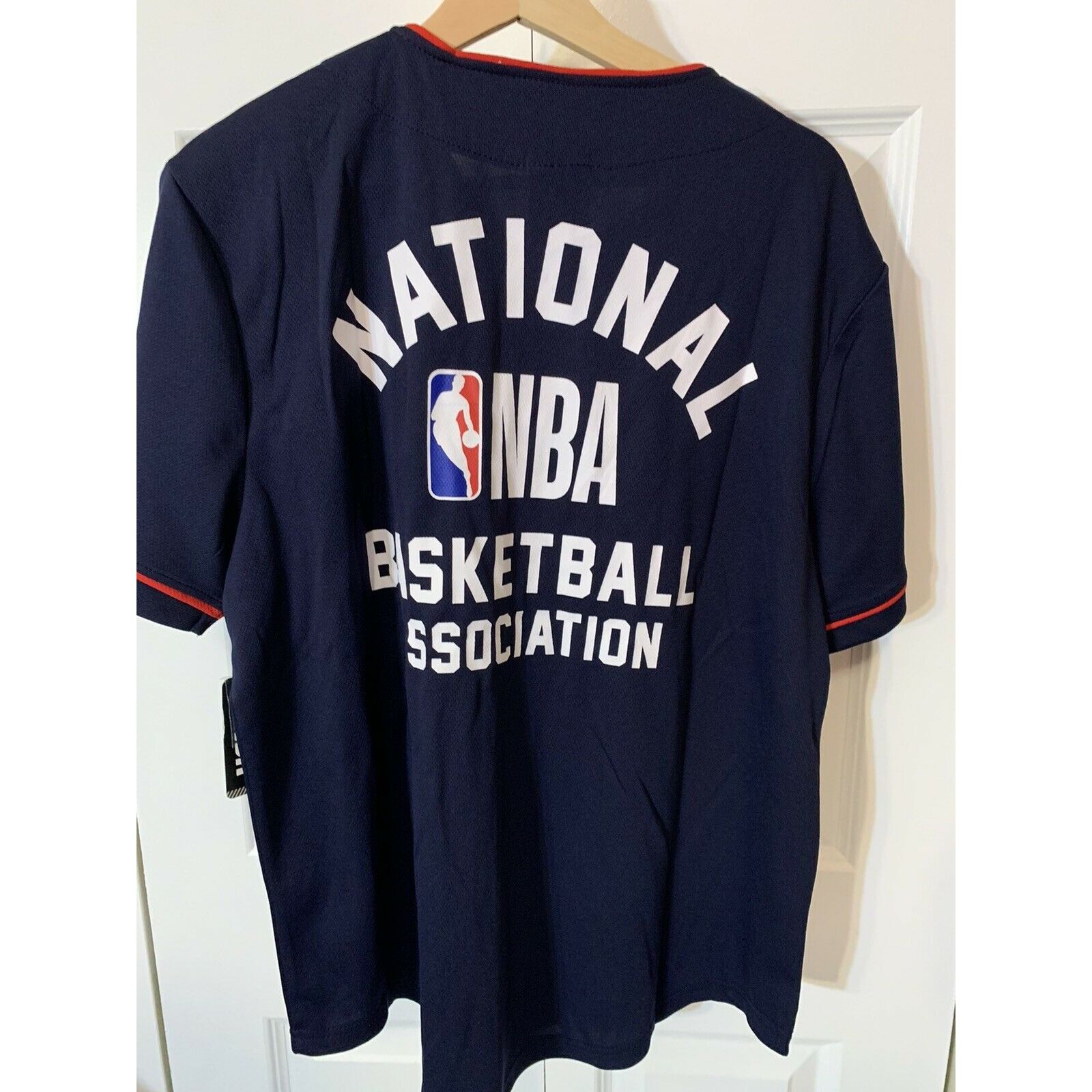 NBA New Authentic NBA #46 Men Sz L Basketball Blue Button Baseba Size US L / EU 52-54 / 3 - 11 Thumbnail