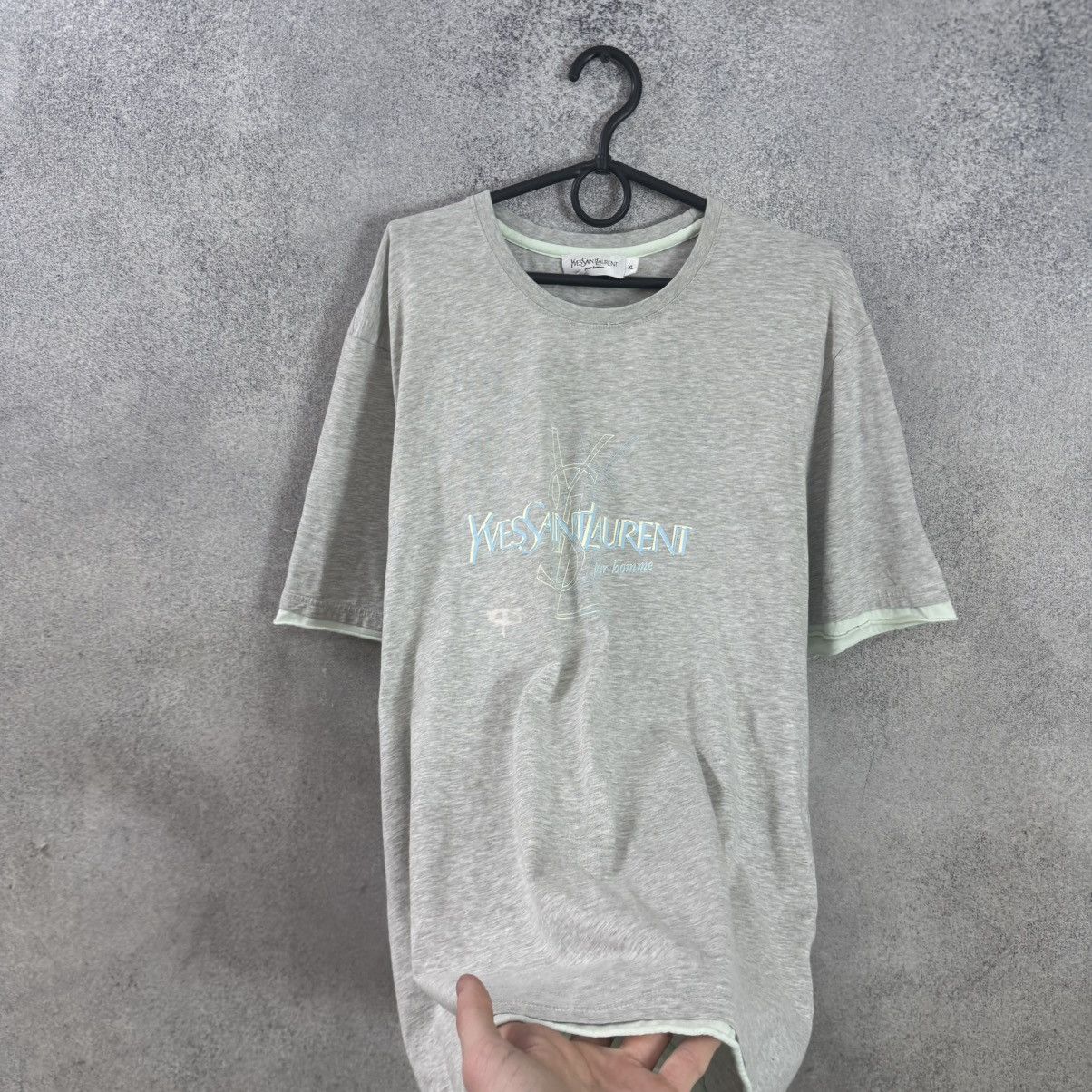 Yves Saint Laurent Yves Saint Lauren T-Shirt Vintage YSL Big Logo Size US XL / EU 56 / 4 - 3 Thumbnail