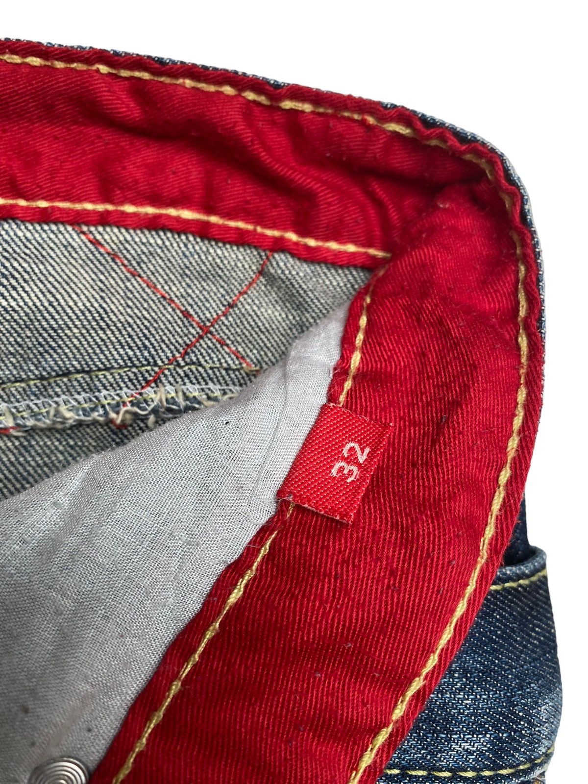 If Six Was Nine × Japanese Brand Vintage Japanese Brand Sukajan Double Waist Jeans 1990s Size US 32 / EU 48 - 9 Thumbnail