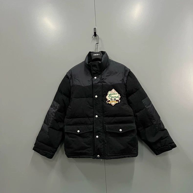 Gucci Gucci Thick velvet logo stitching down jacket 2501-Nextarro Size US S / EU 44-46 / 1 - 1 Thumbnail