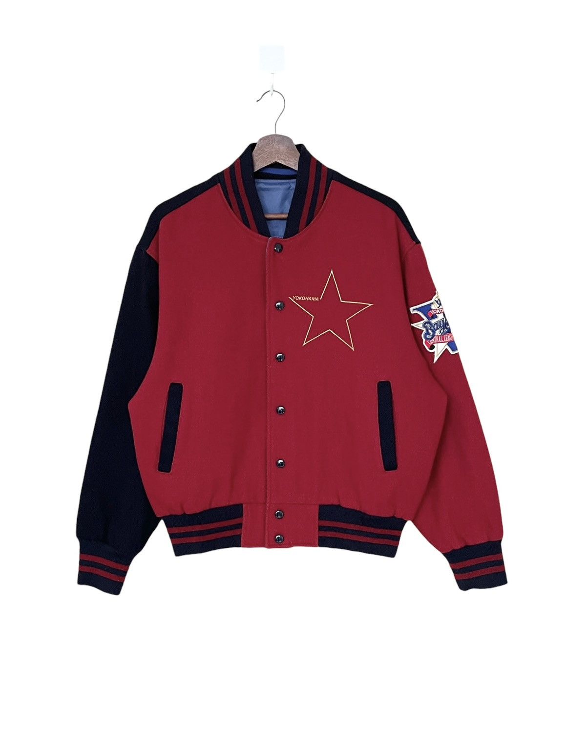 Vintage Vintage Brand Yokohama Varsity Jacket 1990s Size US M / EU 48-50 / 2 - 1 Thumbnail