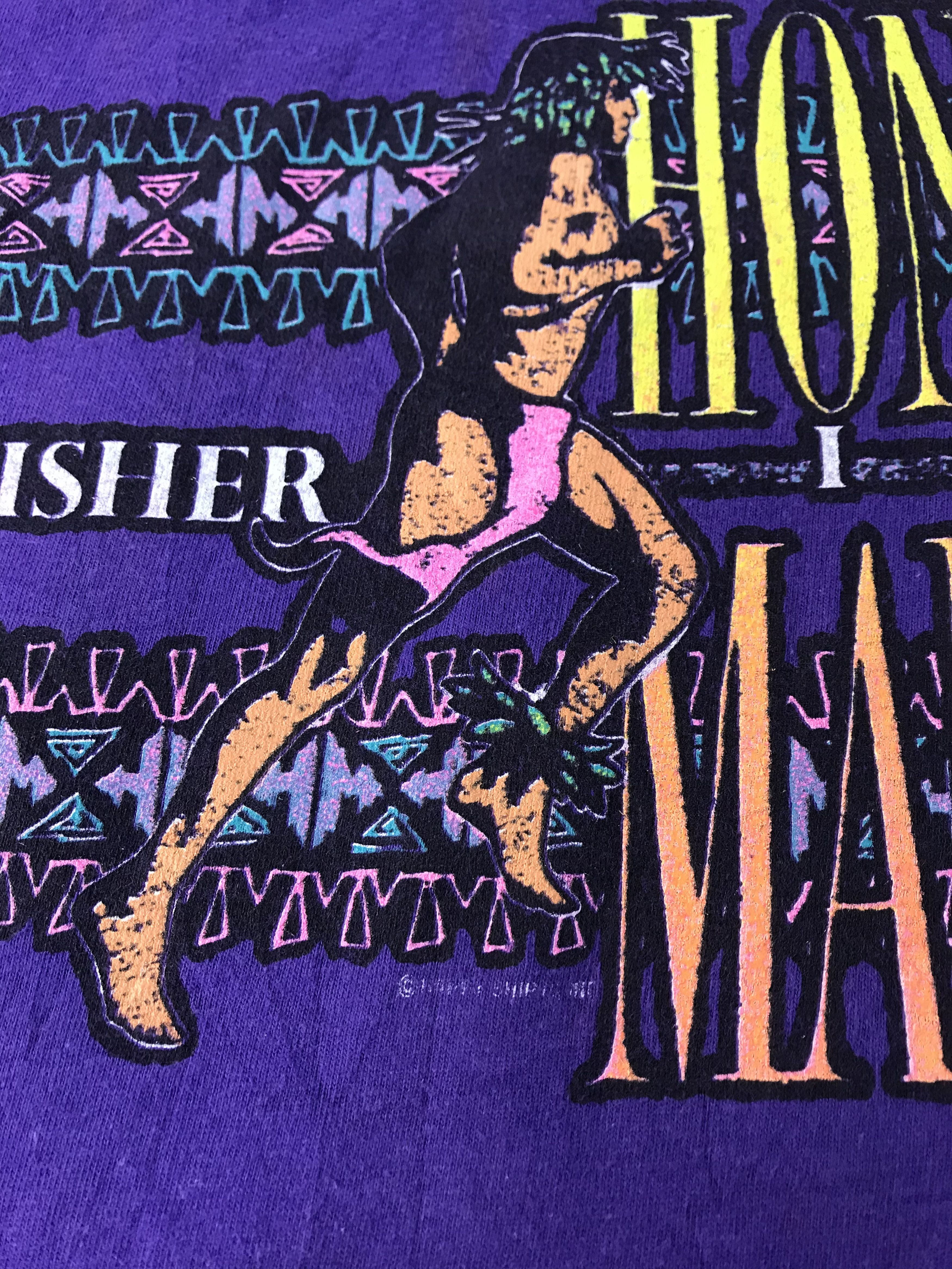 Hanes 90s JAL Finisher Honolulu Marathon 1991 Running Tee T-shirt Size US L / EU 52-54 / 3 - 4 Thumbnail