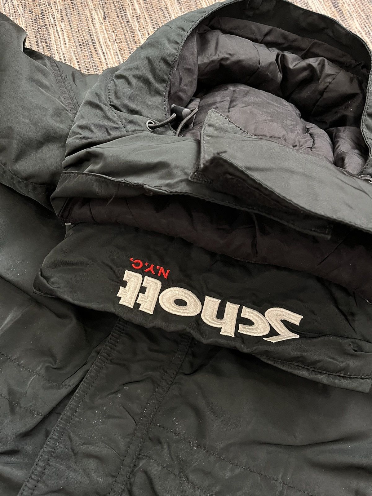 Schott × Vintage Vintage Schott NYC Ski Jacket workwear black minimalistic Size US XL / EU 56 / 4 - 13 Thumbnail