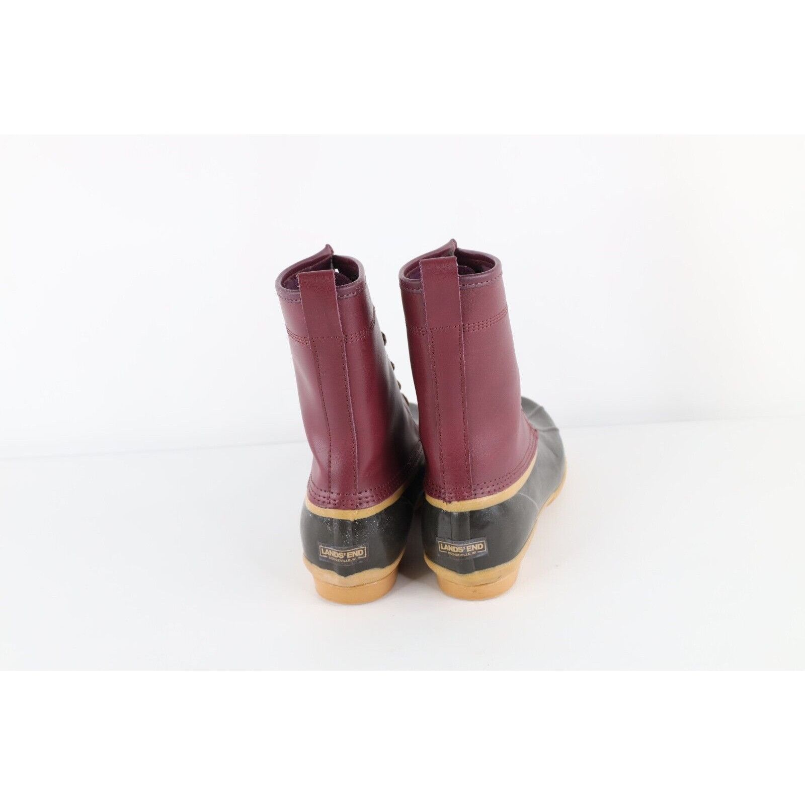 Lands' End Vintage Lands End Waterproof Leather Rubber Duck Boots Size US 10 / IT 40 - 5 Thumbnail