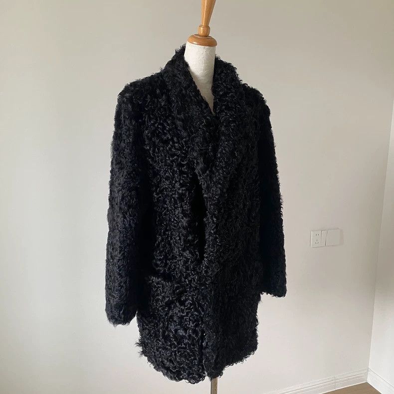 Kenzo KENZO Vintage black teddy pelt coat Size M / US 6-8 / IT 42-44 - 2 Thumbnail