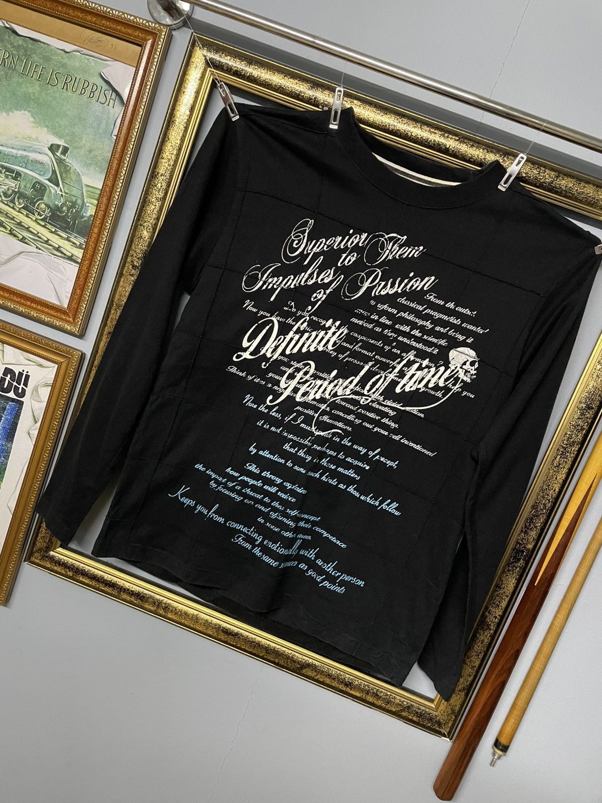 KMRii Vintage 1990s Japan Designer Elements Punk Passion Skull Tee Size US S / EU 44-46 / 1 - 2 Thumbnail