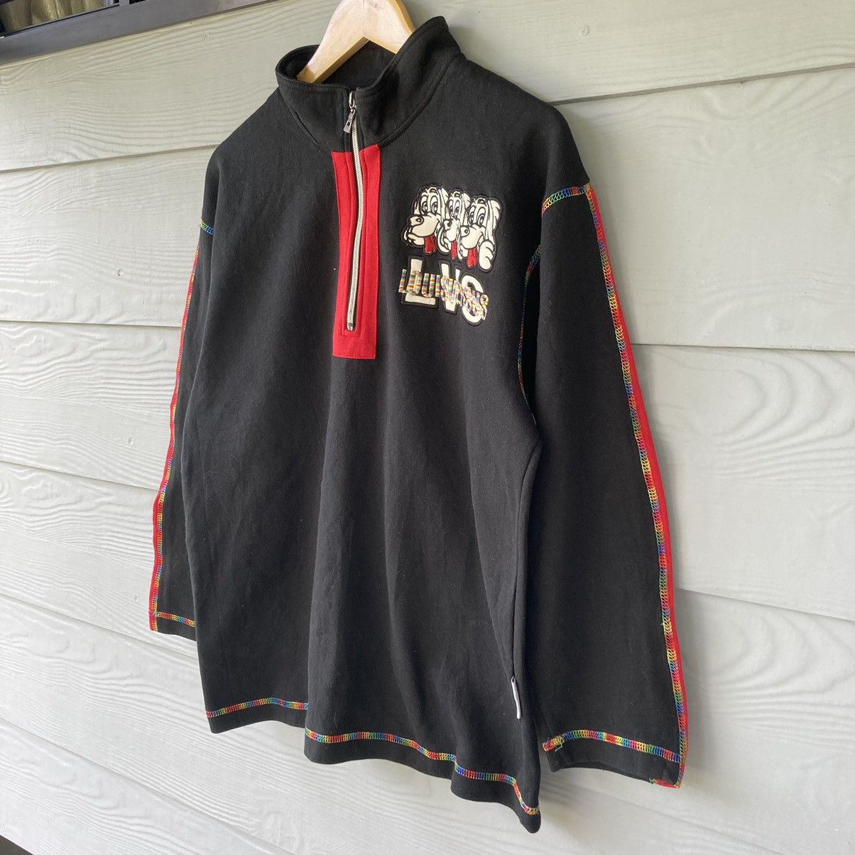 Vintage Vintage Louis Versus Black Sweatshirt Size US L / EU 52-54 / 3 - 3 Thumbnail