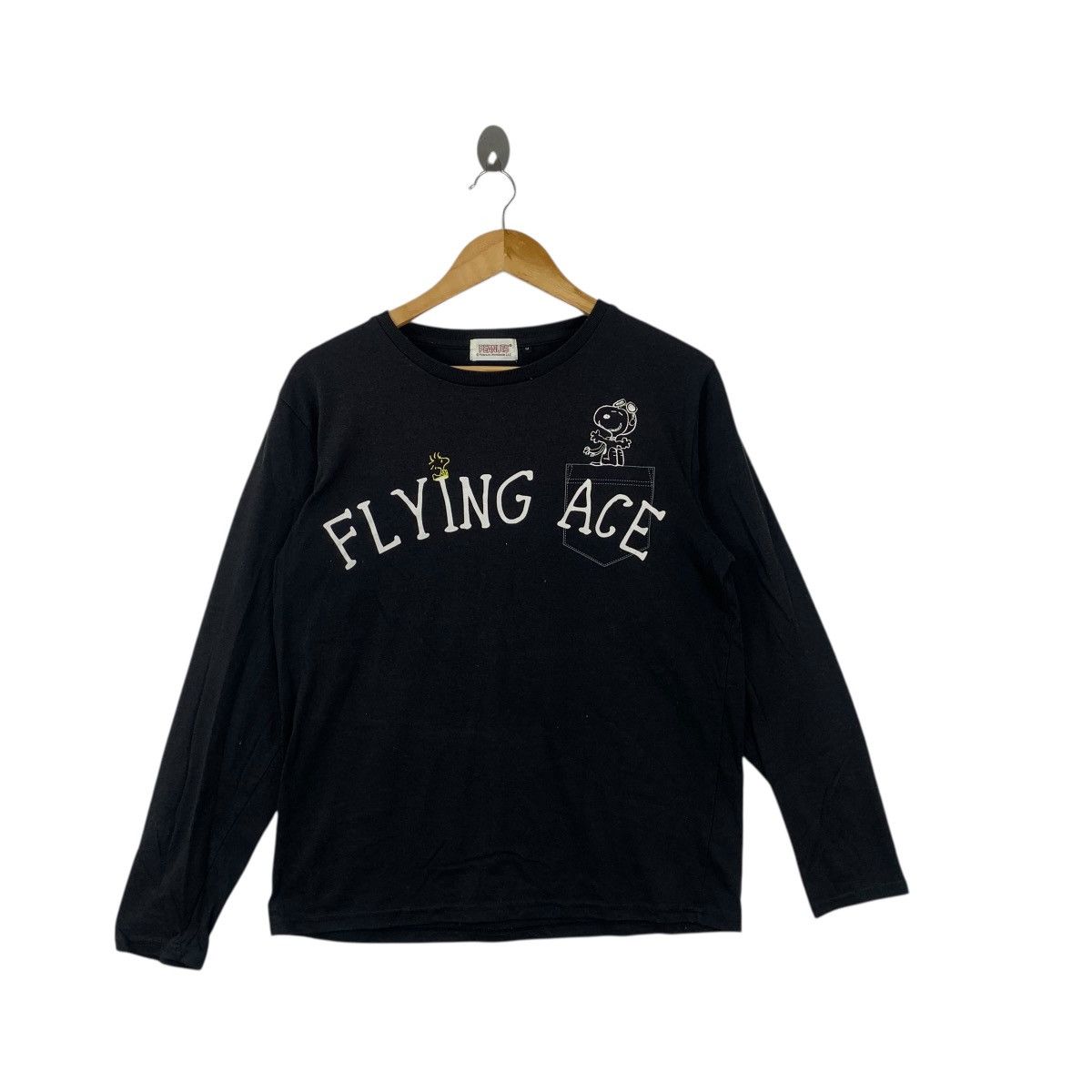 Peanuts PEANUTS SNOOPY WOODSTOCK Flying Ace Long Sleeve Tee Shirt Size M / US 6-8 / IT 42-44 - 3 Thumbnail