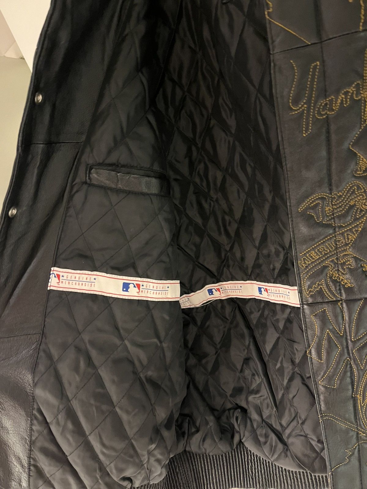 MLB RARE MLB Jeff Hamilton New York Yankees Leather Jacket Size US L / EU 52-54 / 3 - 7 Thumbnail