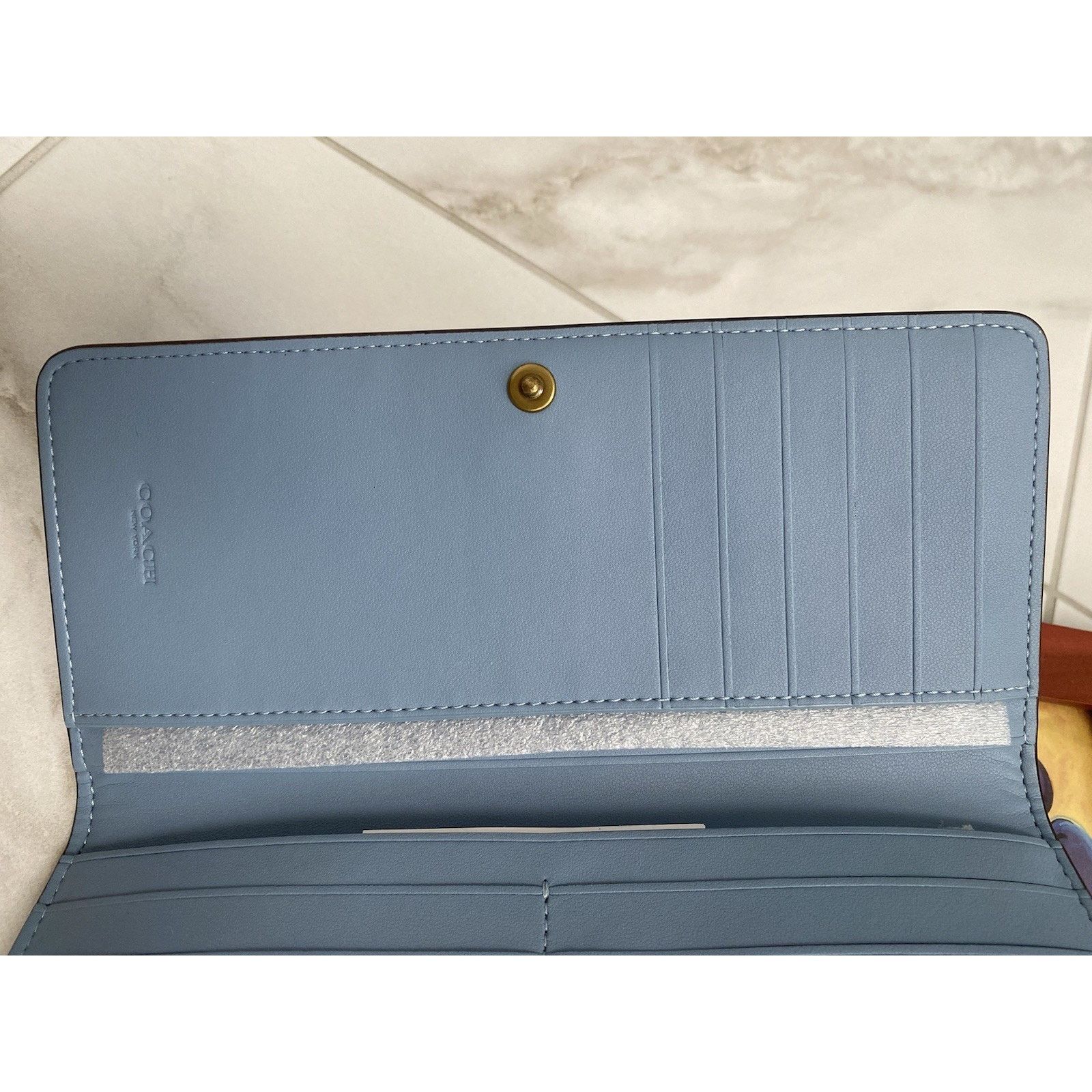Coach Coach Slim Wallet Bluebell NWT Size ONE SIZE - 4 Thumbnail