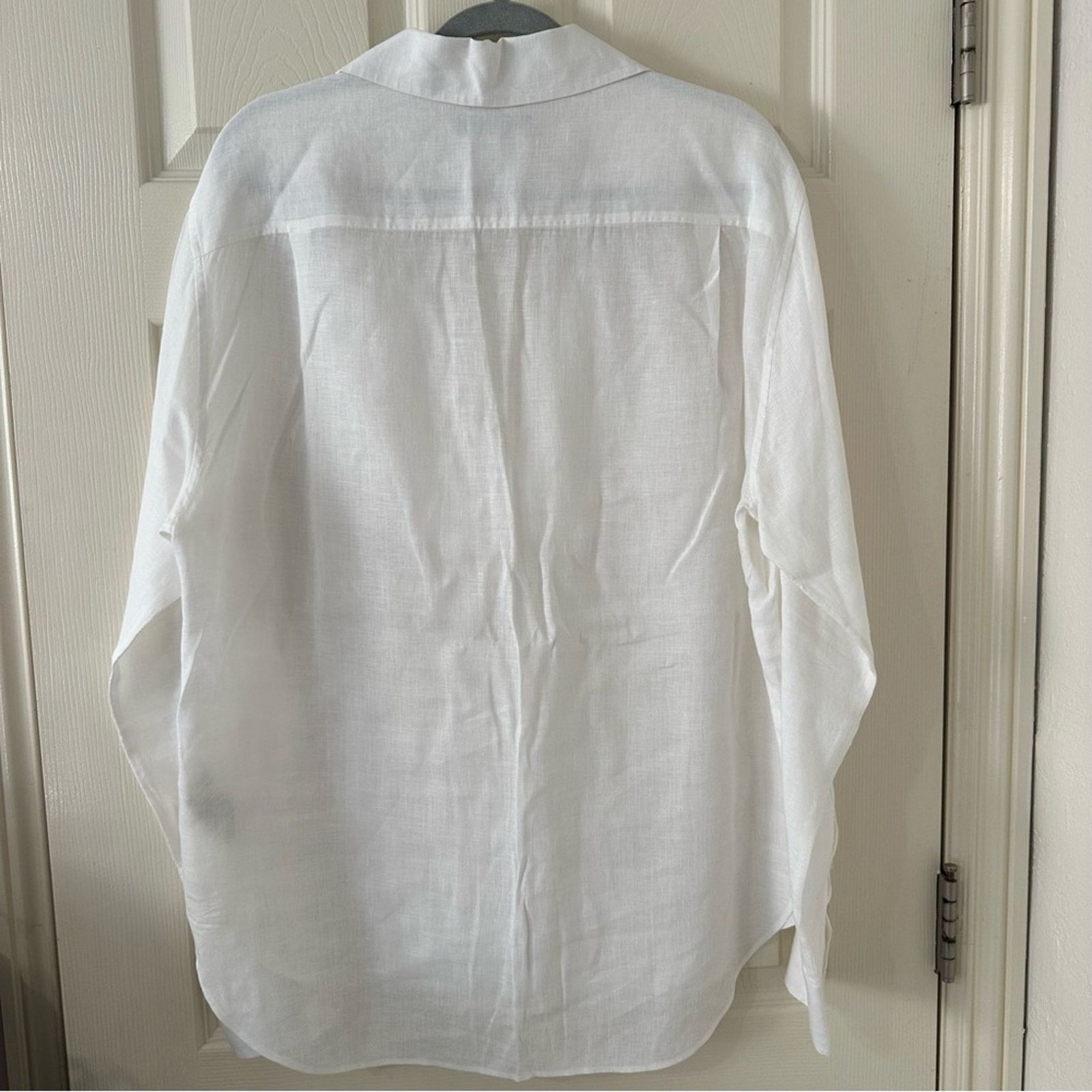Dolce & Gabbana auth White Linen Popover Shirt size 39 - 15.5 3/4 Gold fit Size US M / EU 48-50 / 2 - 5 Thumbnail