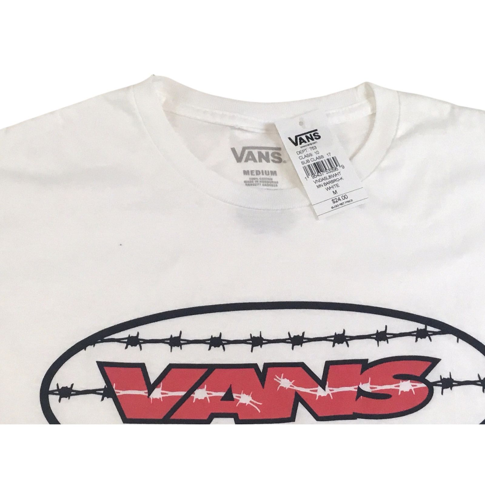 Vans Vans T-Shirt XXL New Barbed Wire Logo Size 2XL NWT $24.00 Size US XXL / EU 58 / 5 - 2 Thumbnail