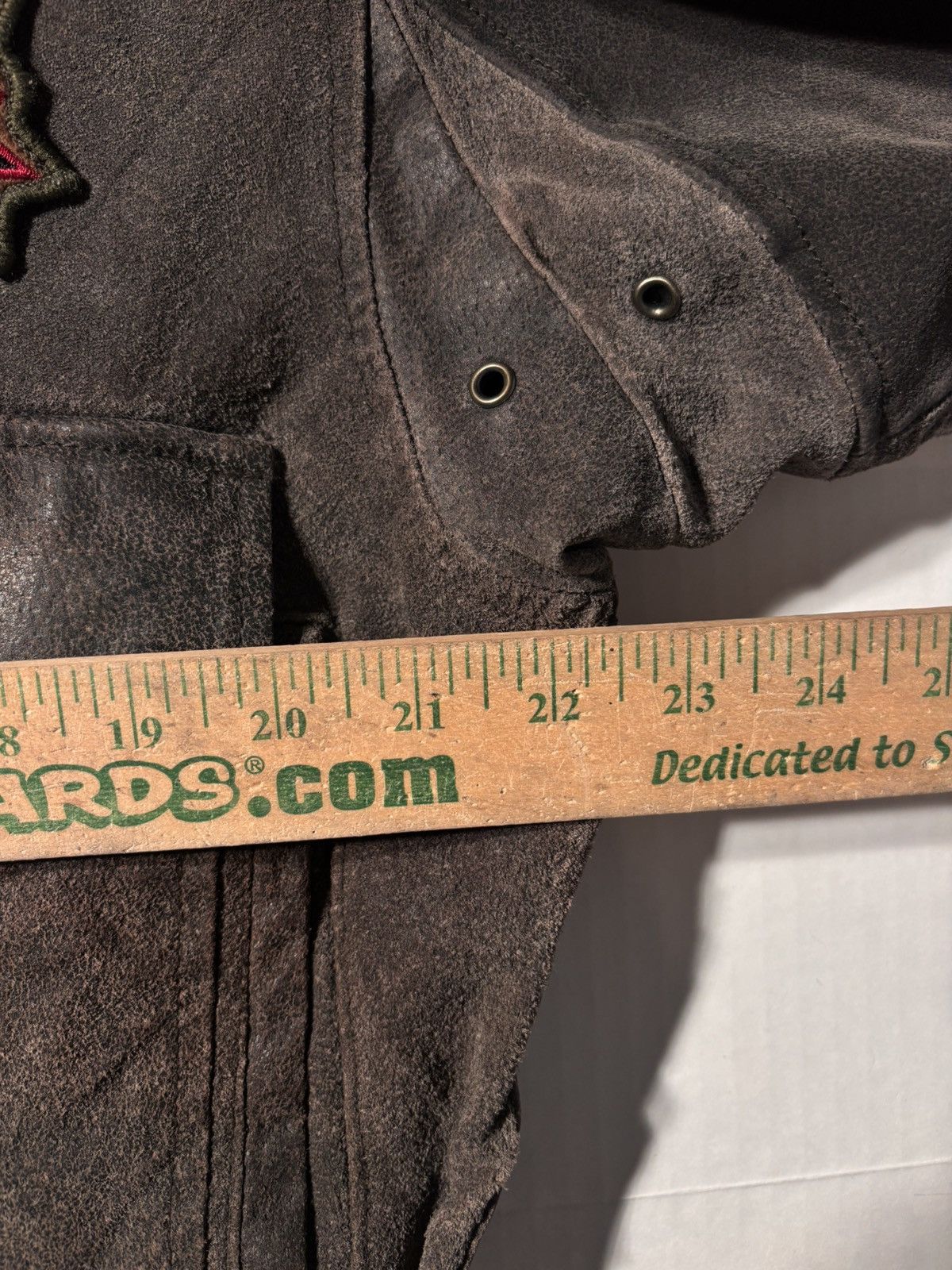 Guess Air Command Military Flight G-1 Leather Bomber Jacket