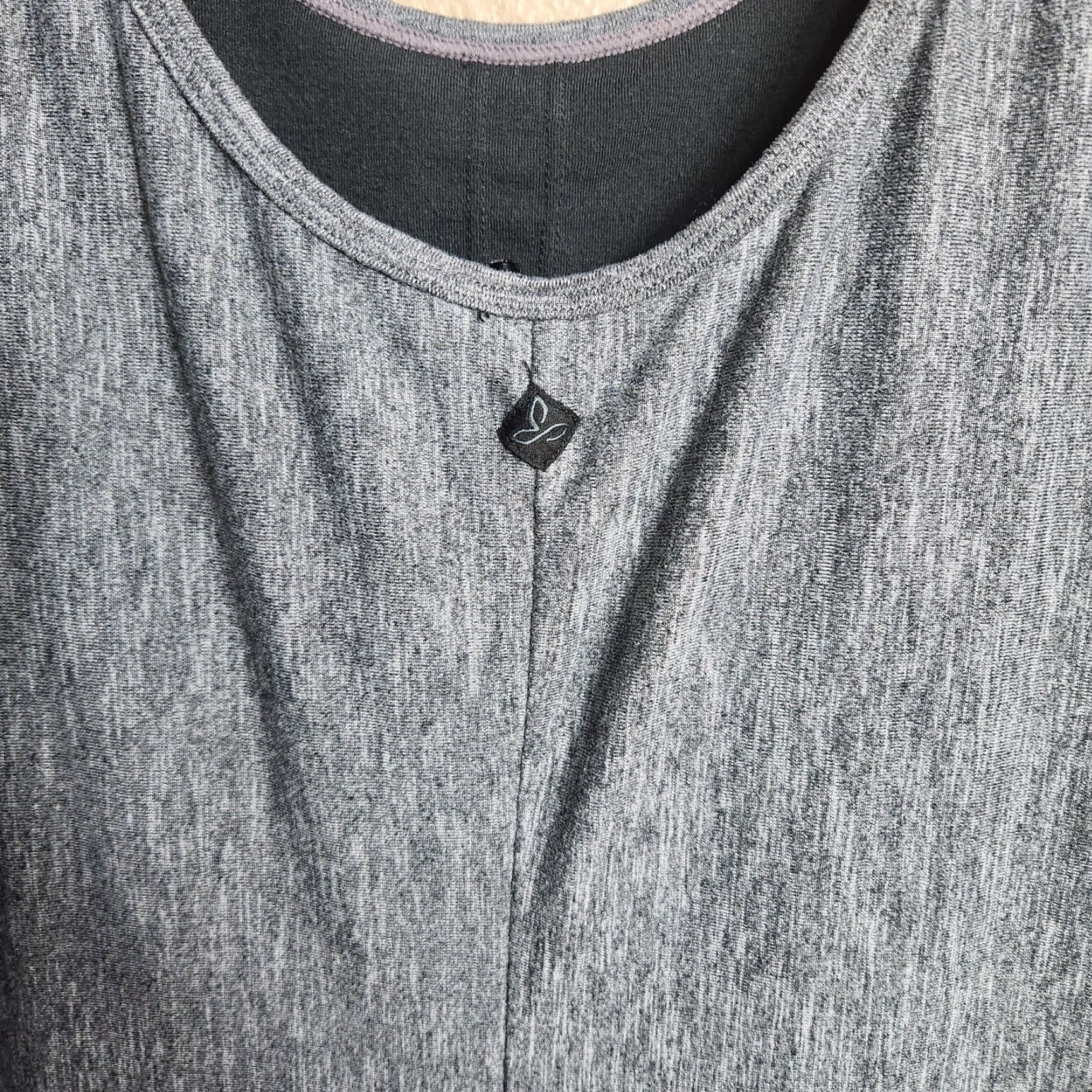 Prana Prana Womens Calico Gray Spacedye Keyhole Back Athleisure Dress Size L Size L / US 10 / IT 46 - 6 Thumbnail