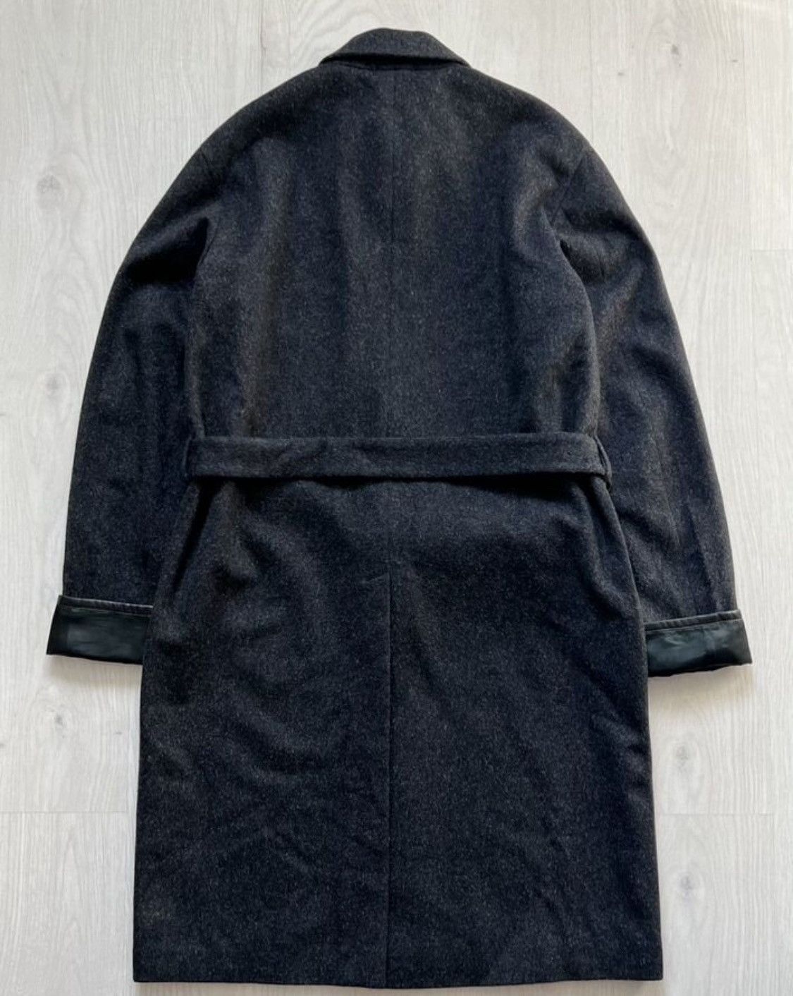 Prada Prada FW2009 Runway Wool Belt Detail Heavy Coat Size US L / EU 52-54 / 3 - 4 Thumbnail