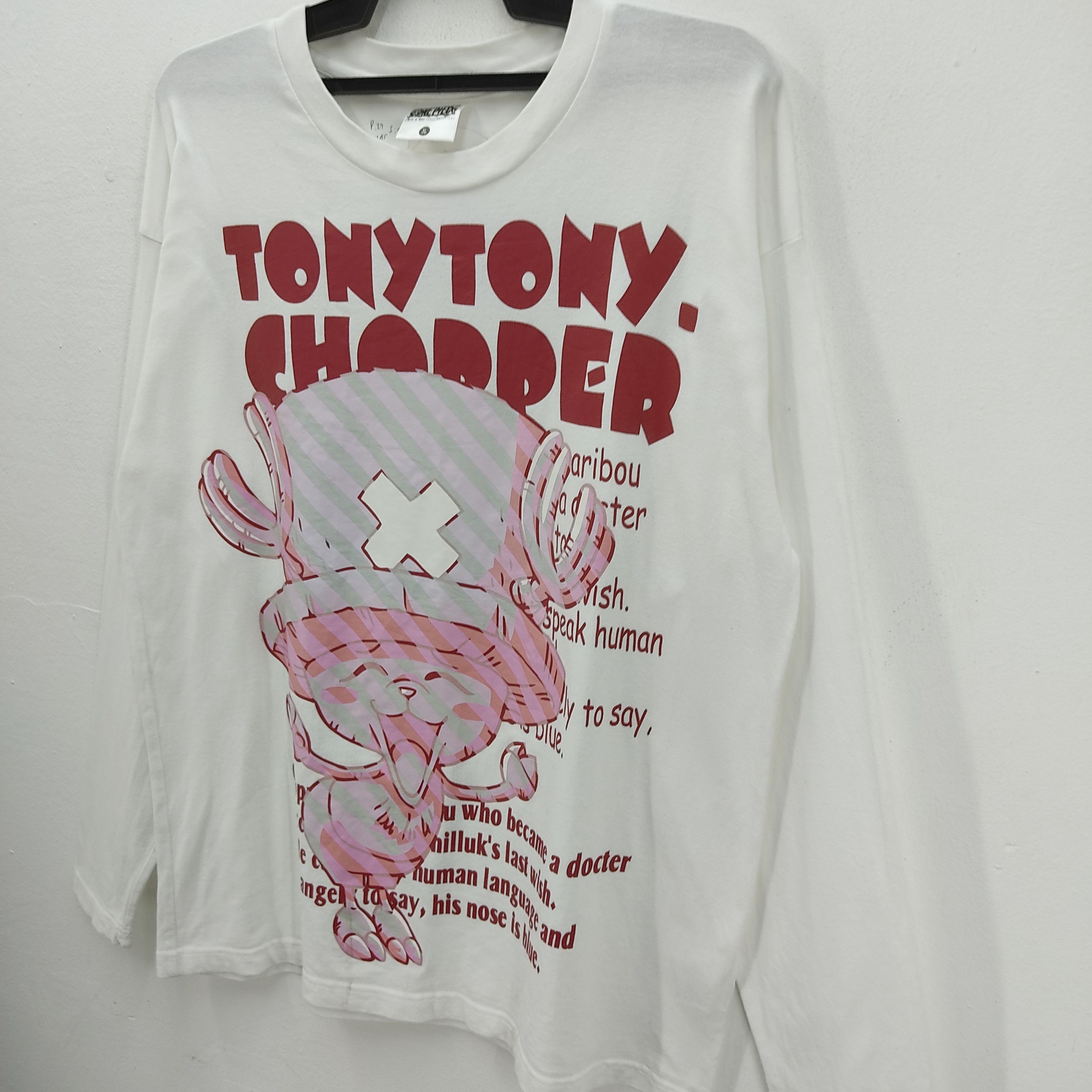 Anime Anime One Piece Tony Tony Chopper Long Sleeve T-Shirt Size US XL / EU 56 / 4 - 3 Thumbnail