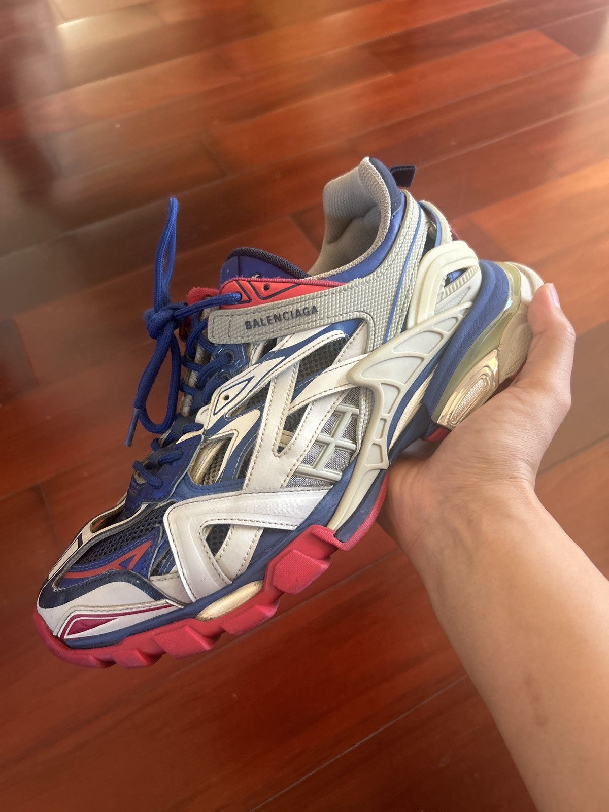 Balenciaga Balenciaga Track 2 Red Blue Size 10 | Grailed