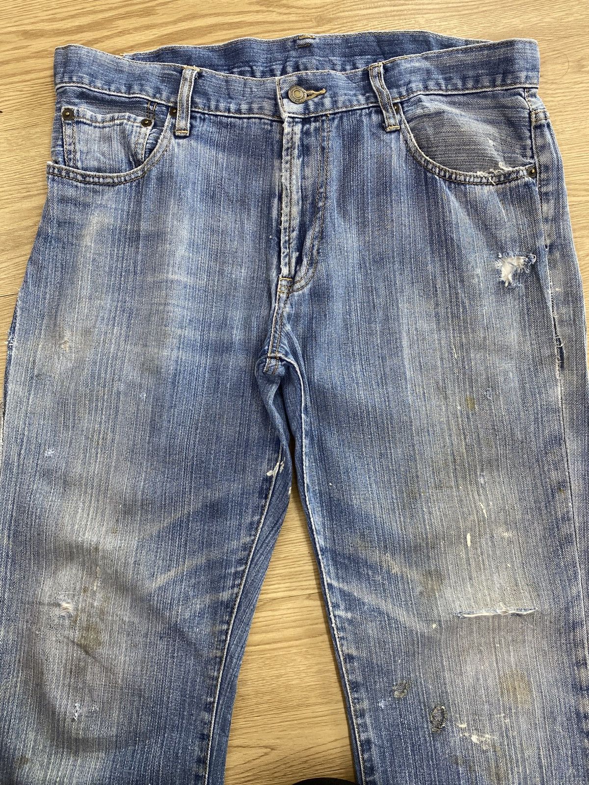 Japanese Brand Vintage Japanese Brand Blue Wash Loose Style Jeans Size US 34 / EU 50 - 2 Thumbnail
