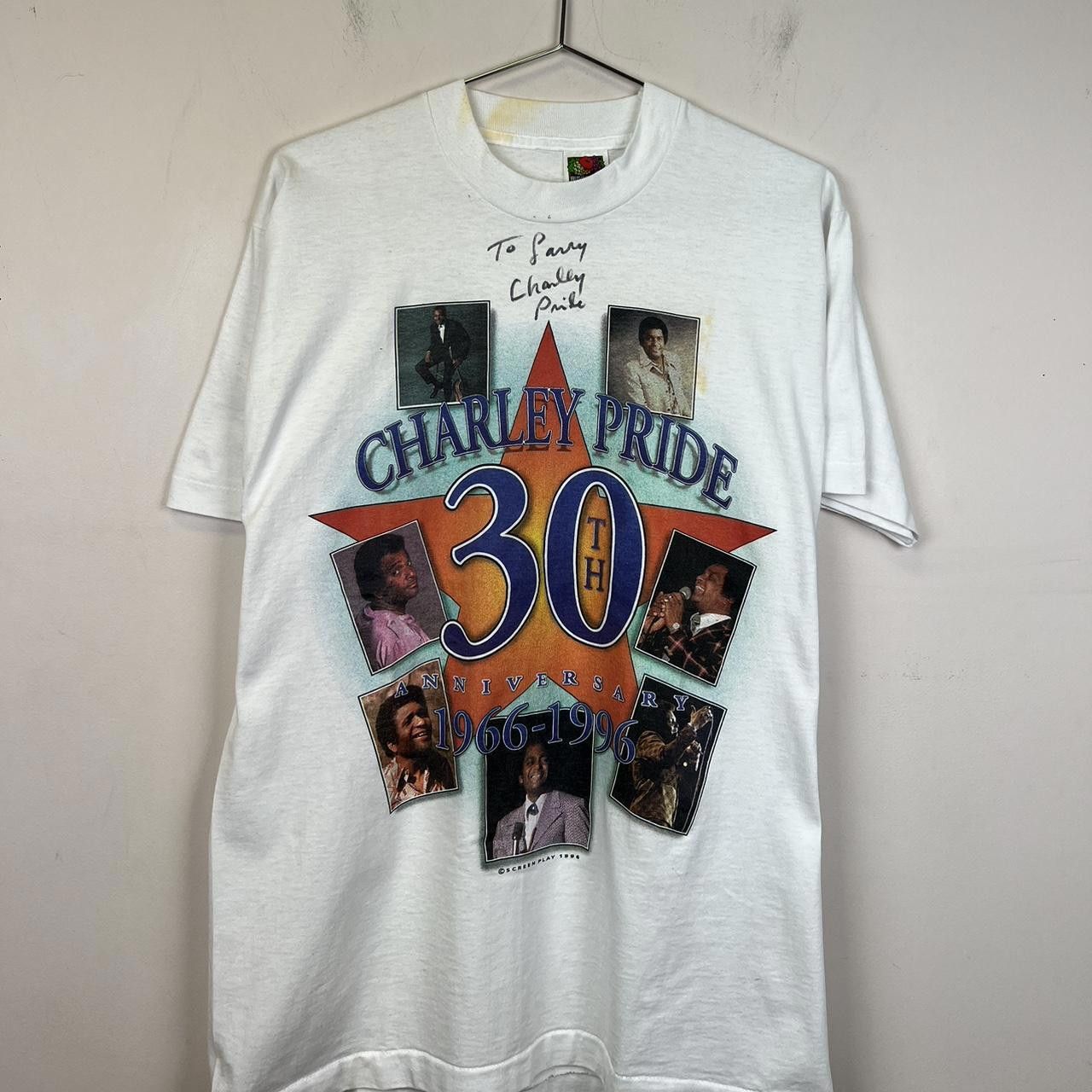 Fruit Of The Loom Charley Pride 30th Anniversary T-Shirt - Vintage Concert Tee Size US L / EU 52-54 / 3 - 2 Thumbnail
