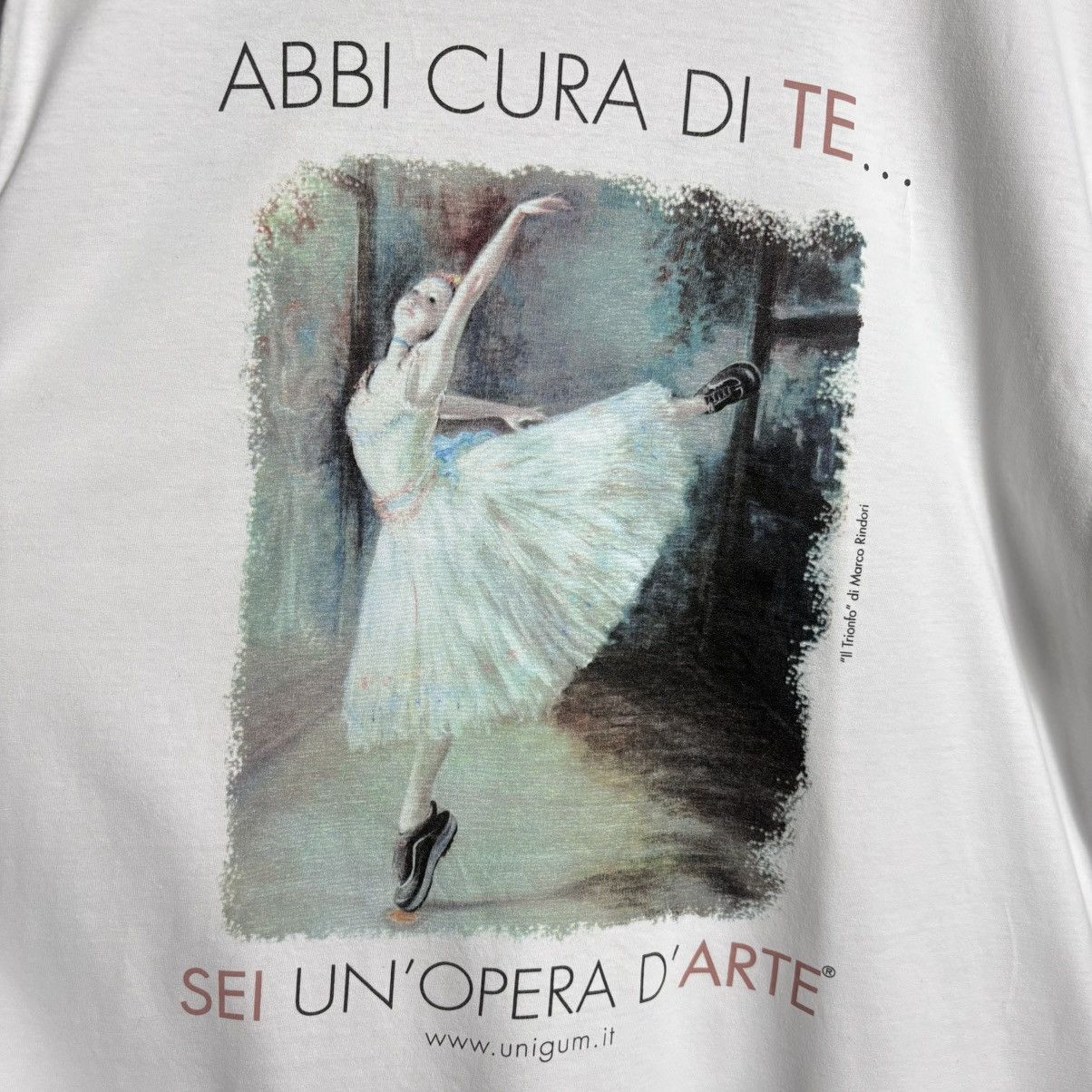 Vintage Vintage il trionfo Abbi Cura De Te Music Dancer Graphic Tee Size US L / EU 52-54 / 3 - 2 Thumbnail
