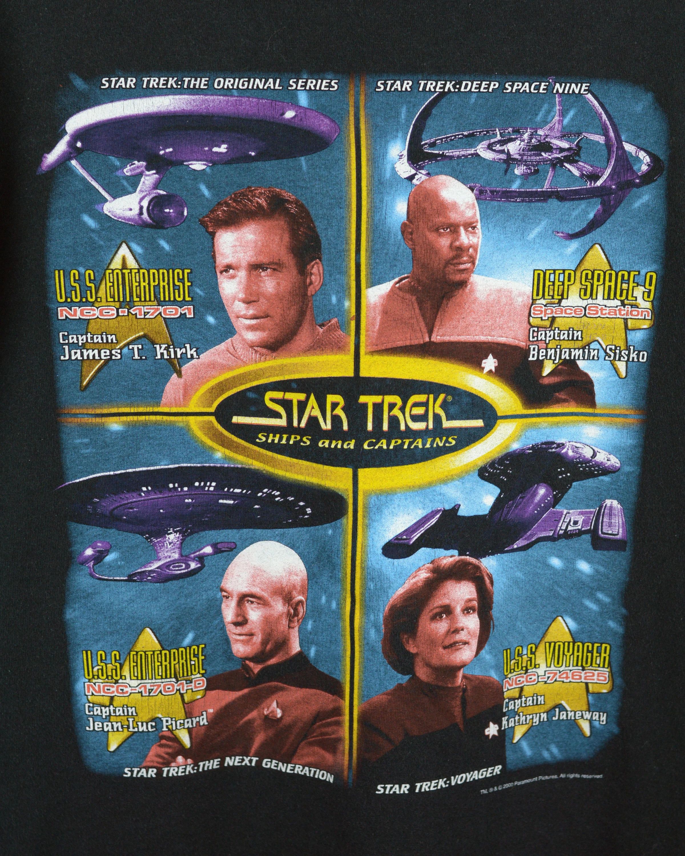 Vintage Vintage Star Trek Ships And Captains 2000 t shirt Size US M / EU 48-50 / 2 - 2 Thumbnail