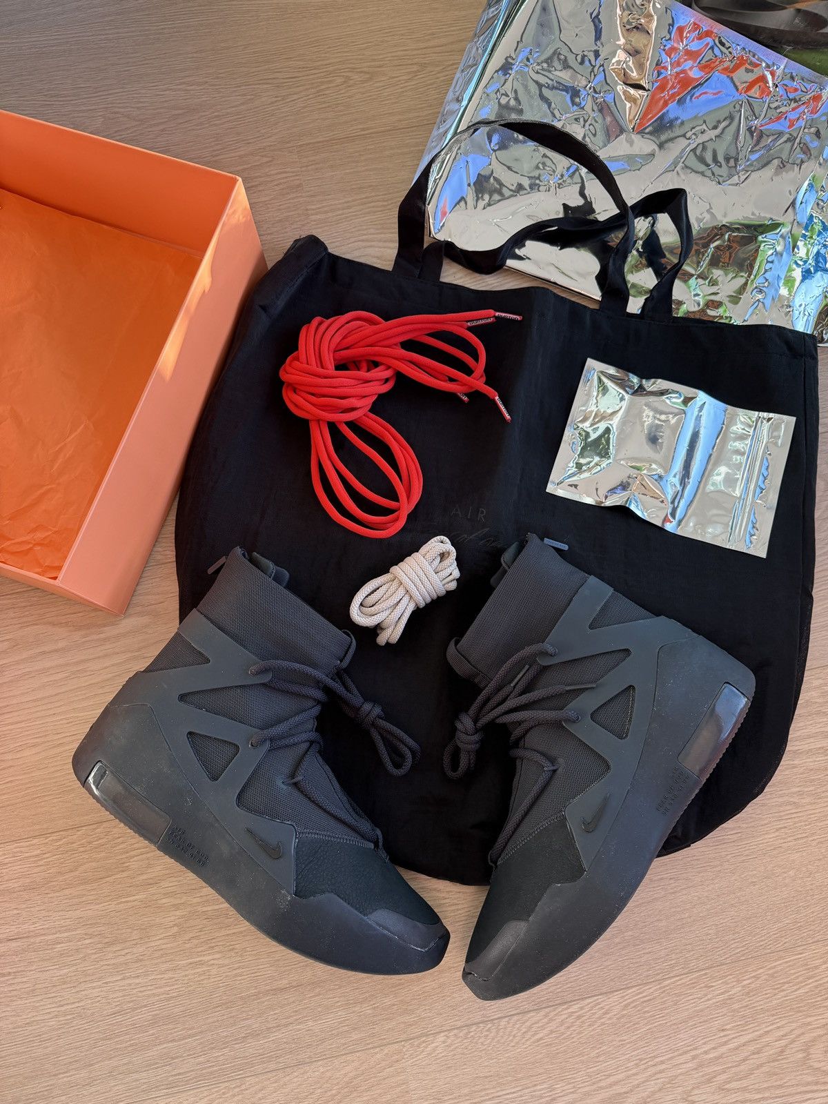 Fear of God × Nike Nike Air Fear of God 1 triple black 42 8.5US Size US 8.5 / EU 41-42 - 2 Thumbnail