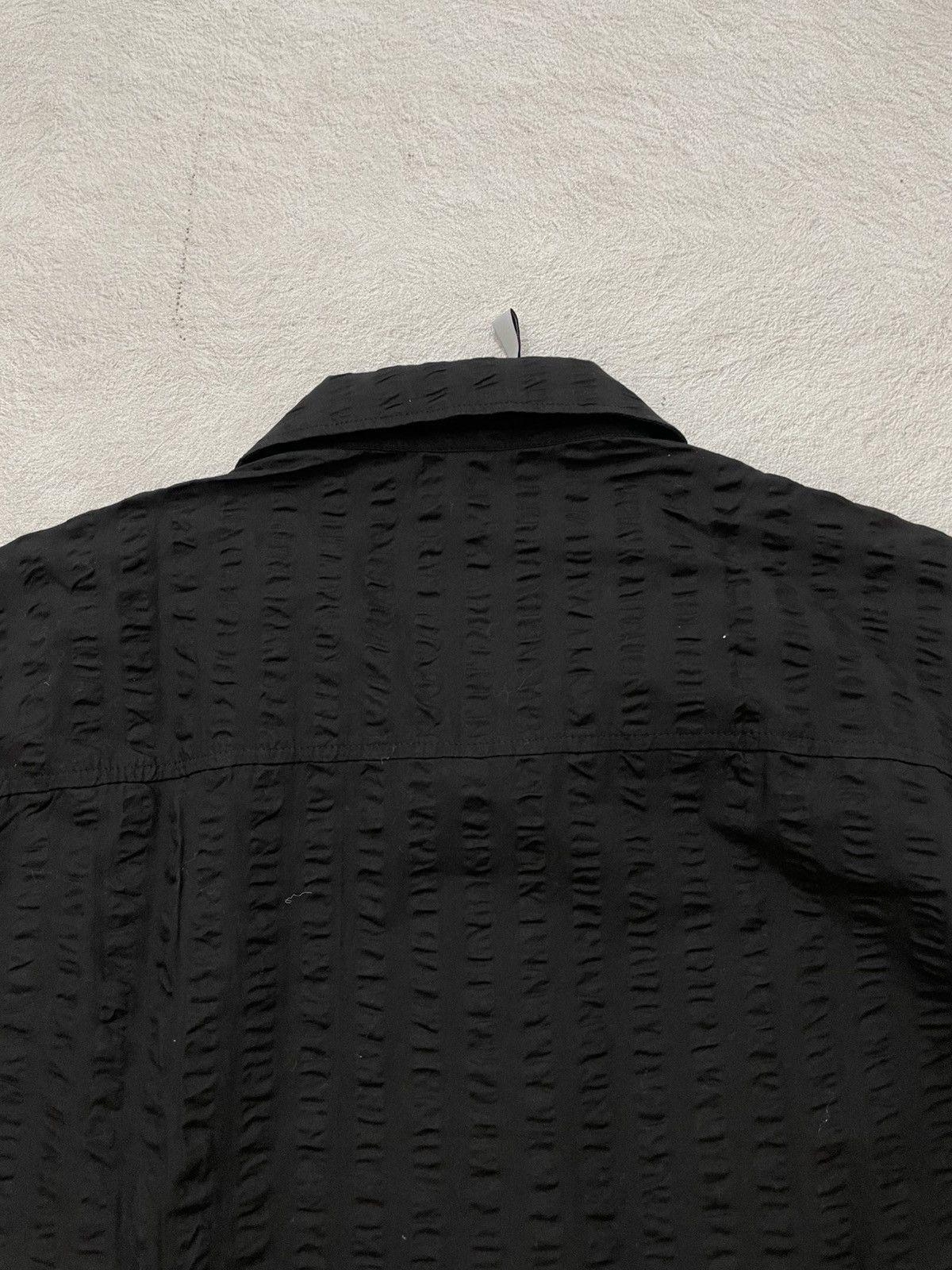 If Six Was Nine 2000s Japan Black Textured Shirt Subtle Pattern Hysteric Y2K Size US XXL / EU 58 / 5 - 7 Thumbnail