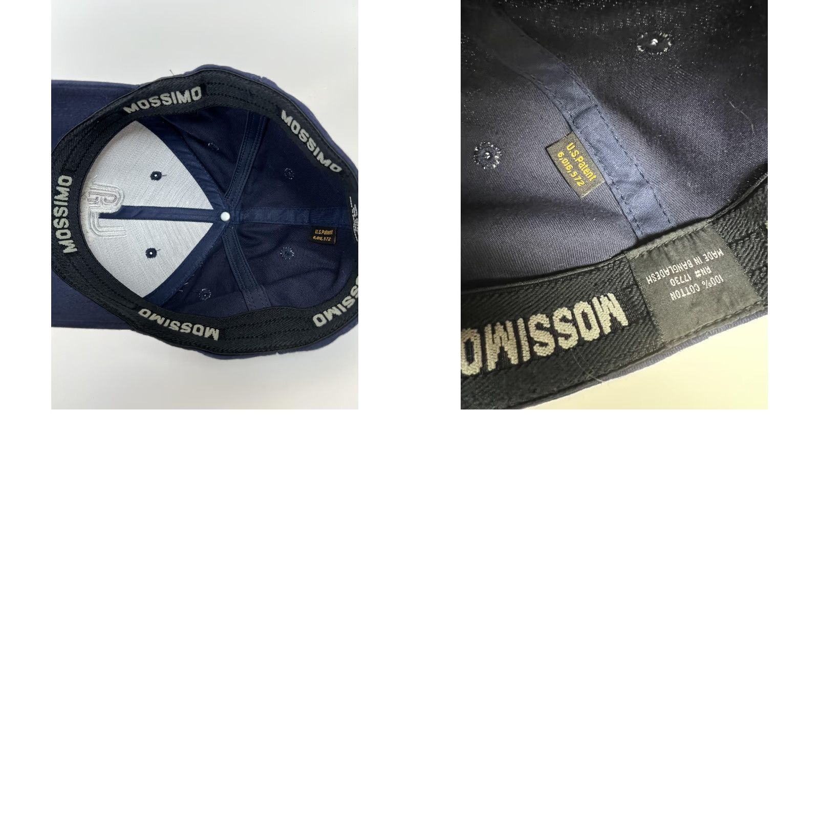 Mossimo VINTAGE Mossimo LA Hat Cap Fitted Mens One Size Navy Blue Y2K 03 Size ONE SIZE - 8 Thumbnail