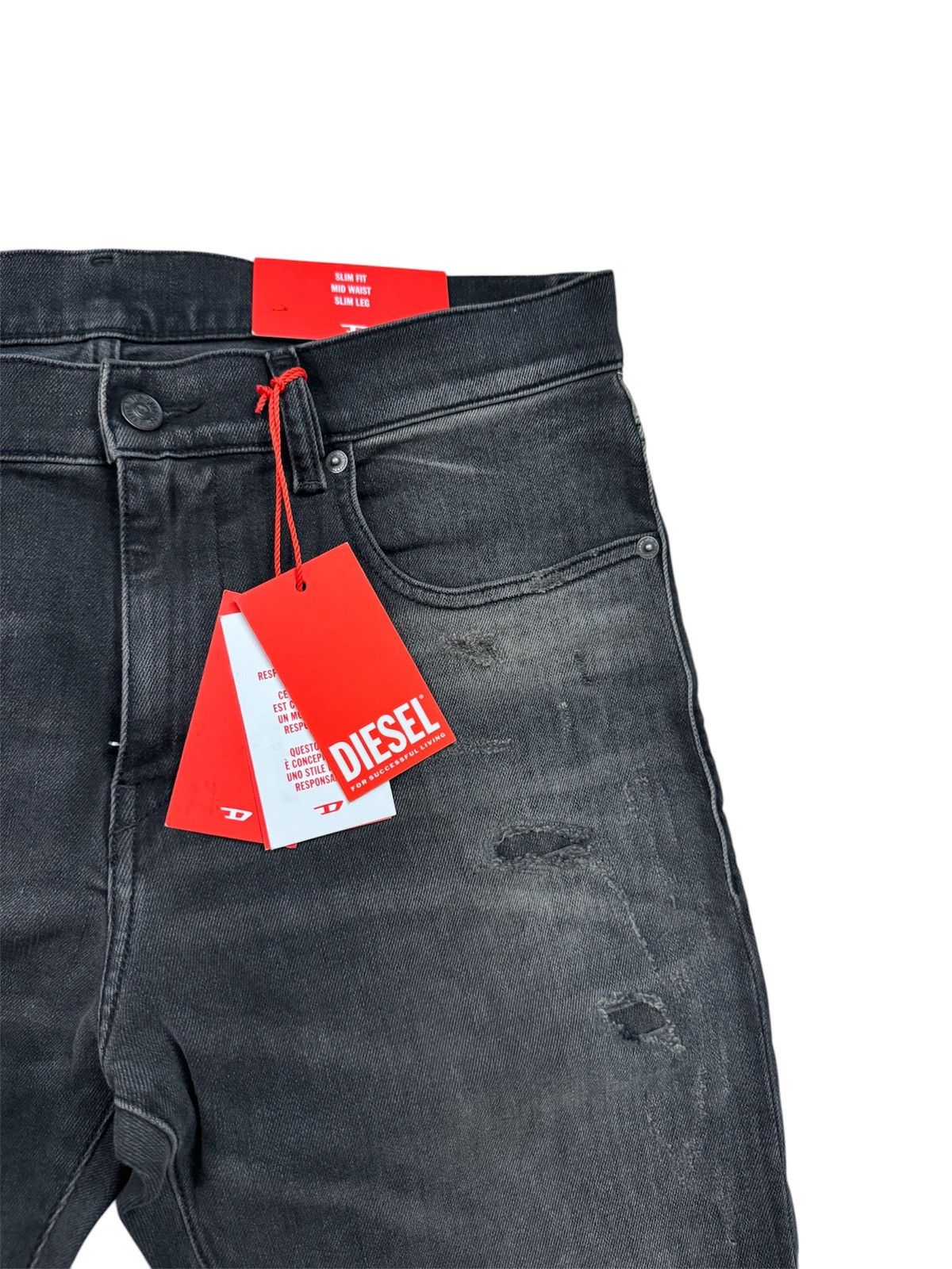 Diesel 🔥295$ Diesel 2019 D-Strukt Trou Jeans/Diesel Strukt Jeans Size US 32 / EU 48 - 5 Thumbnail