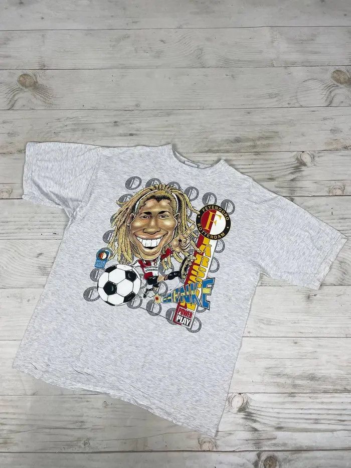 Vintage Vintage Feyenoord Rotterdam T Shirt 90s Soccer Football Size US XL / EU 56 / 4 - 1 Thumbnail