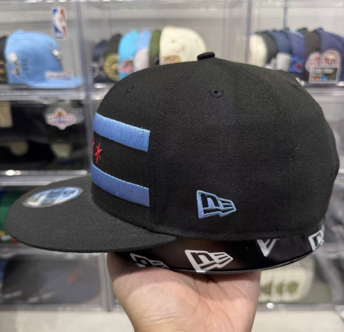 New Era New Era NBA Chicago Bulls Flat Brim Baseball Cap J32 Size ONE SIZE - 4 Thumbnail