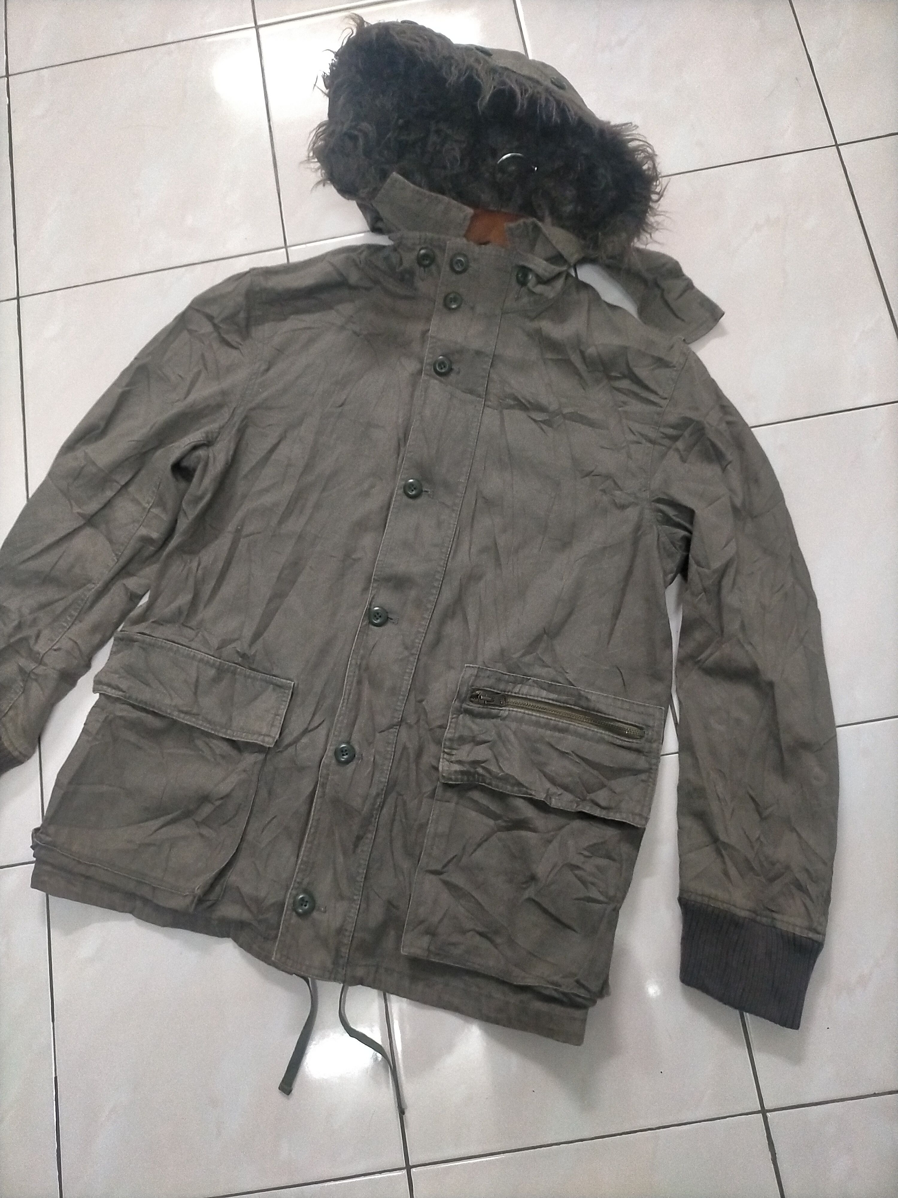 Japanese Brand × PPFM Vintage PPFM Military Parka Fur Jacket Size US L / EU 52-54 / 3 - 3 Thumbnail