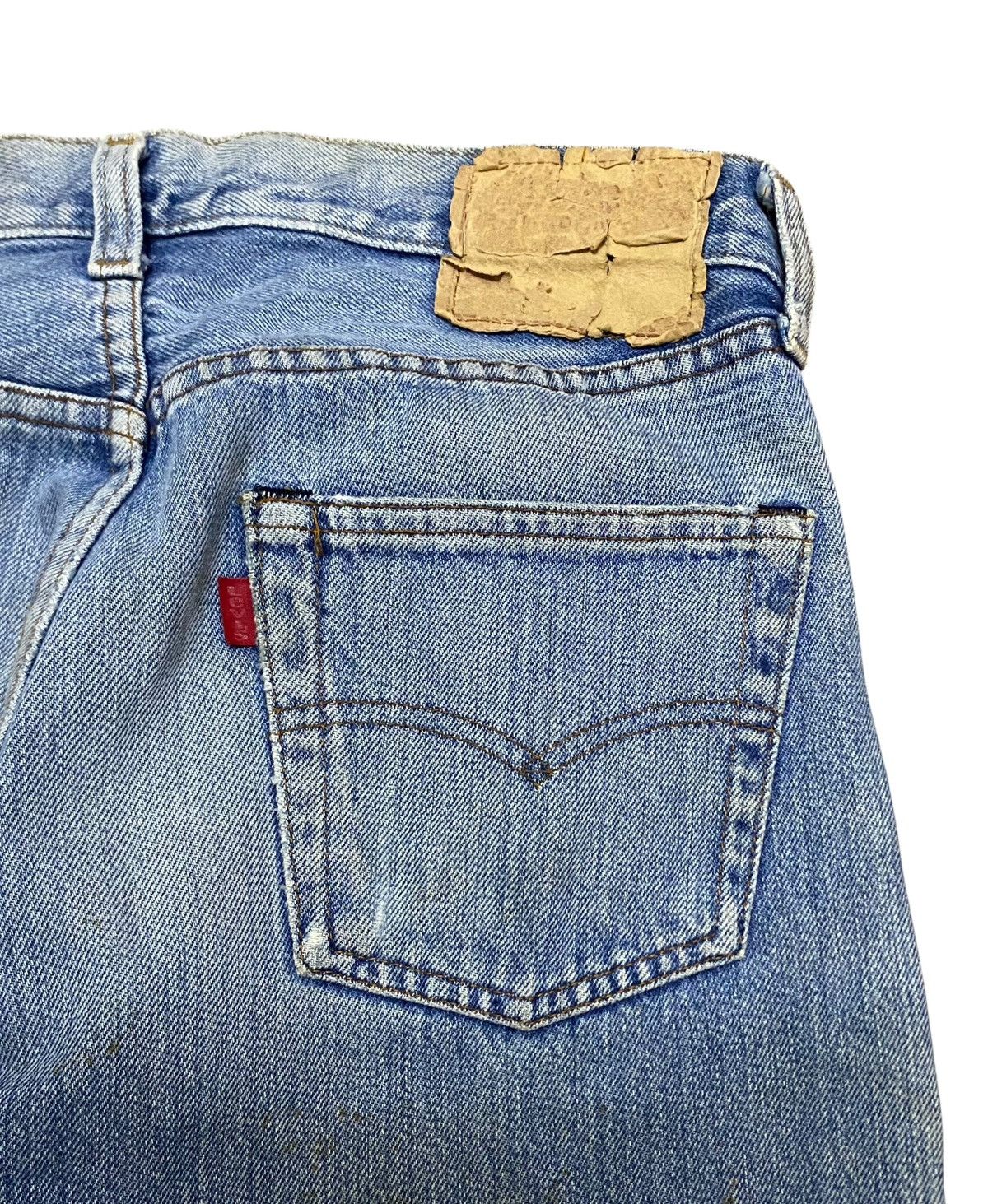 Levi's Vintage Levis 501 Button 524 Rindem Selvedge Jeans 1970s Size US 28 / EU 44 - 5 Thumbnail
