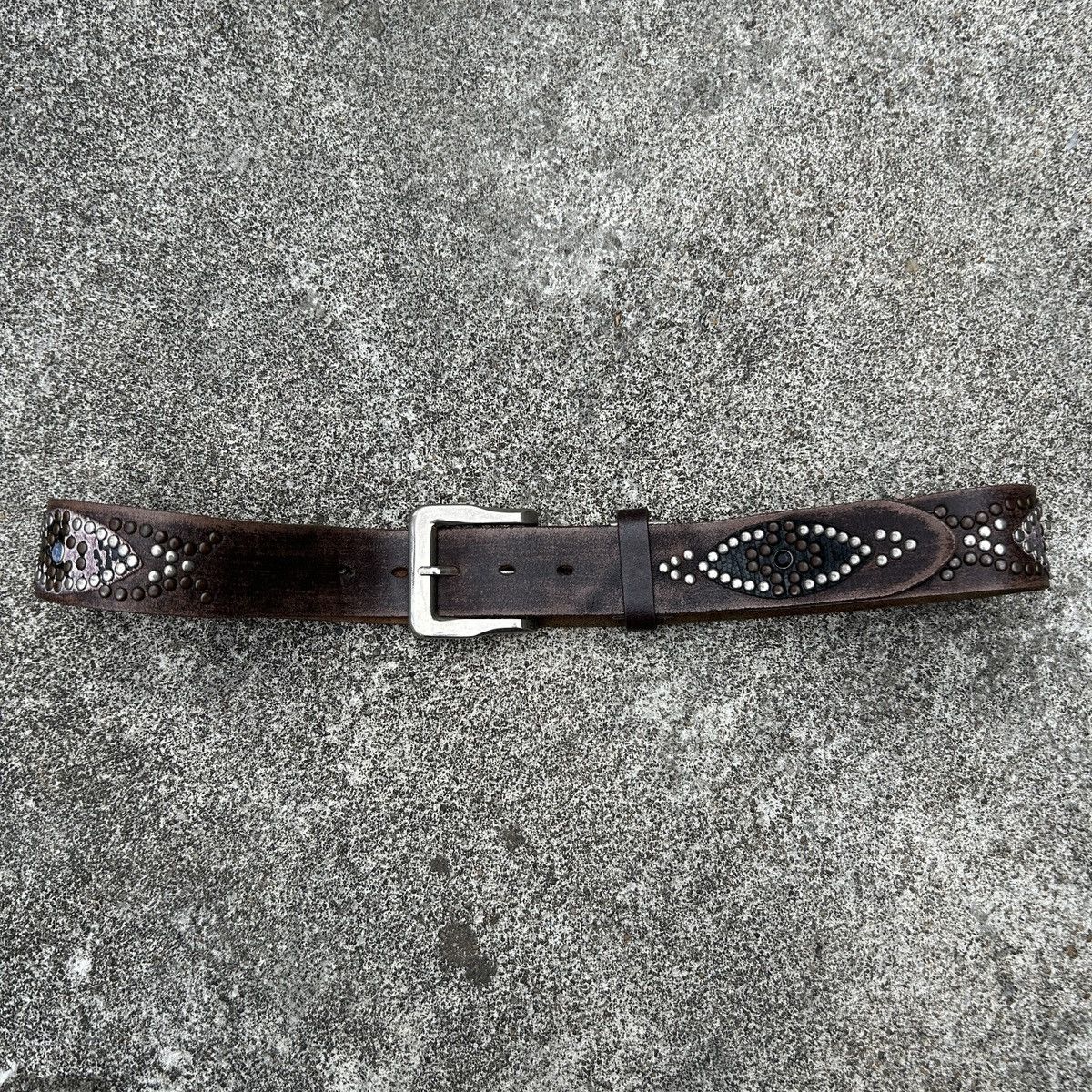 Vintage studded leather belt (Kapital Style)