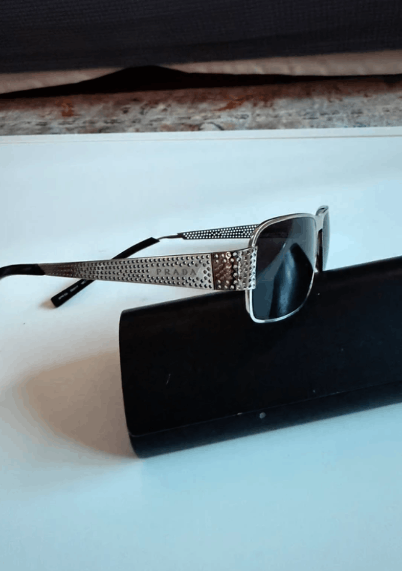 Prada PRADA Sunglasses Titanium SPR Sport Star Wrap Shield Mask Size ONE SIZE - 1 Thumbnail