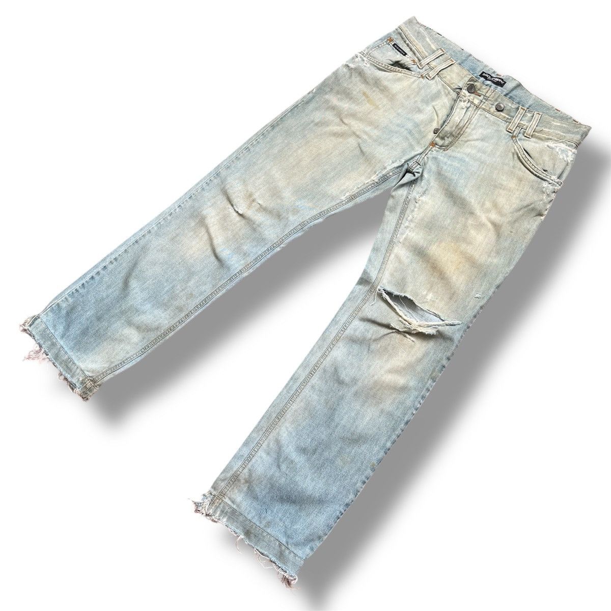 Dolce & Gabbana Distressed Runway Dolce & Gabbana Denim Classic 14 Size US 34 / EU 50 - 5 Thumbnail