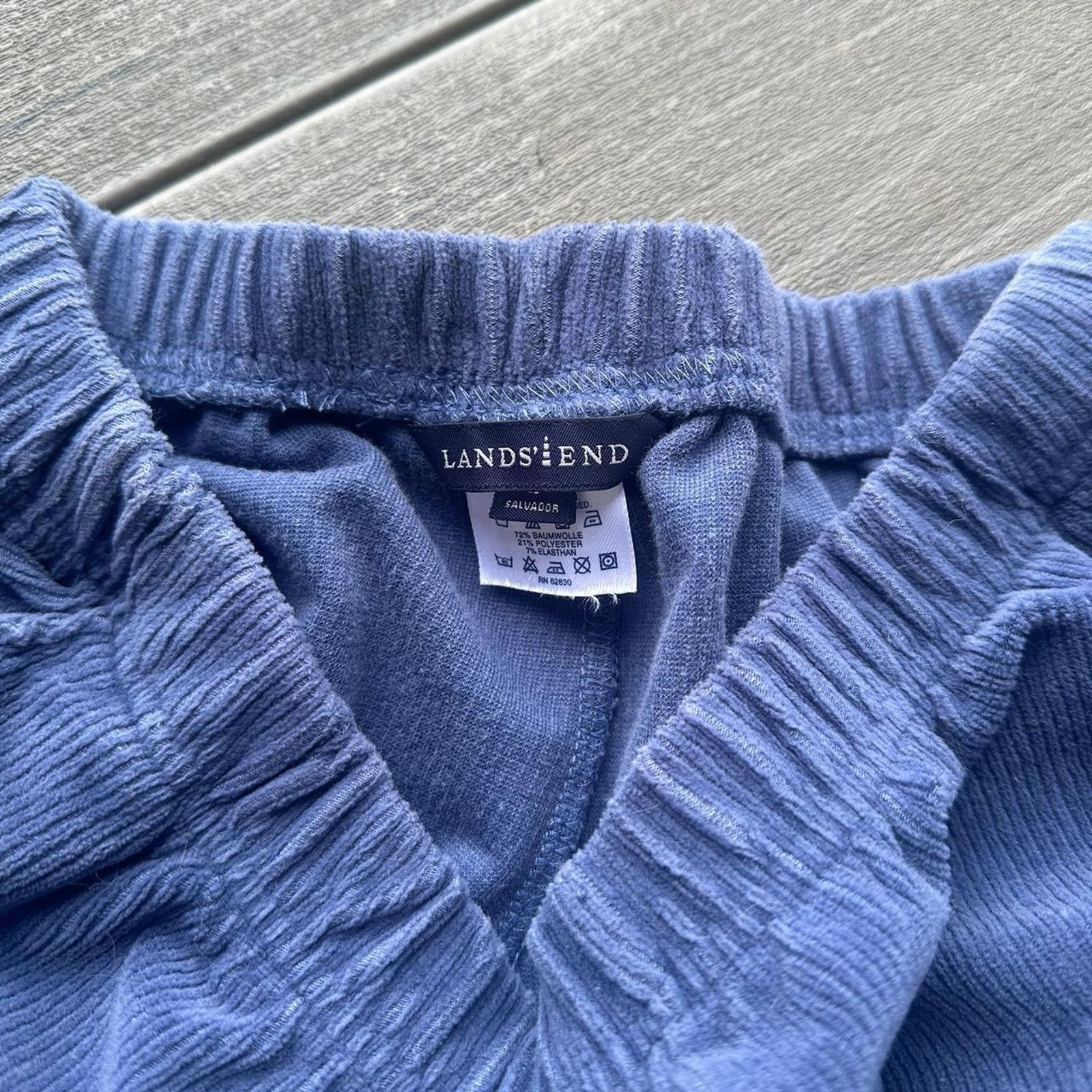 Lands' End Blue corduroy lands end sweatpants Size 32" / US 10 / IT 46 - 3 Thumbnail