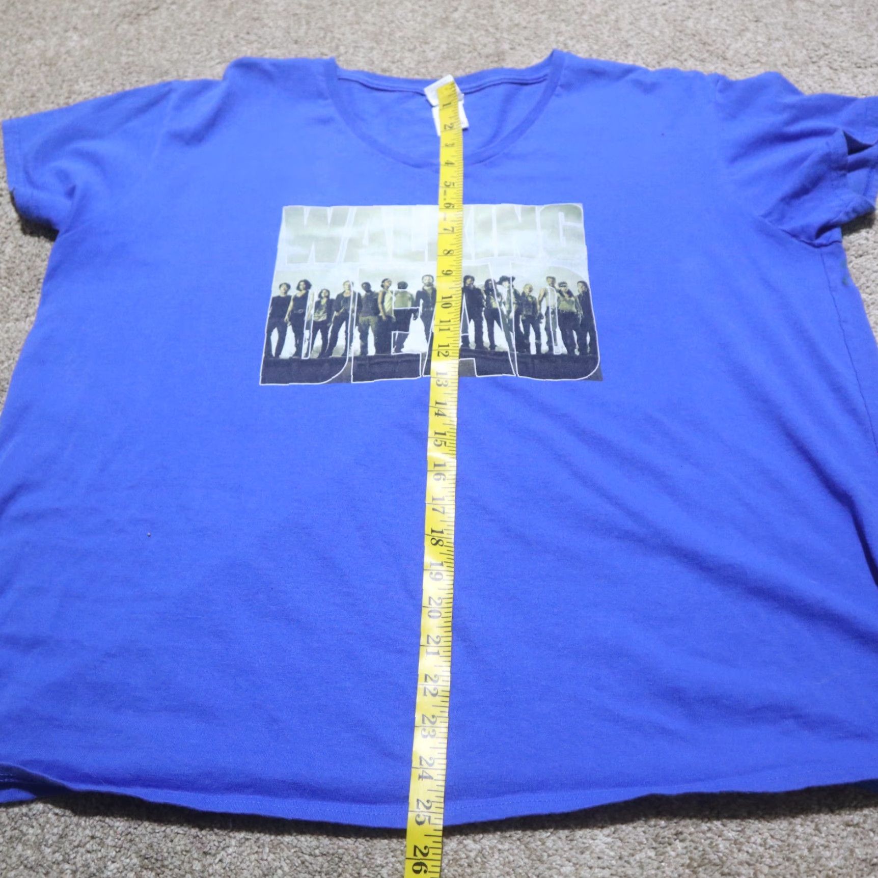 Vintage VINTAGE The Walking Dead Shirt Adult 3XL Blue T-Shirt 3XL Men Blue TV Merchandise Mens Size US XXL / EU 58 / 5 - 6 Thumbnail