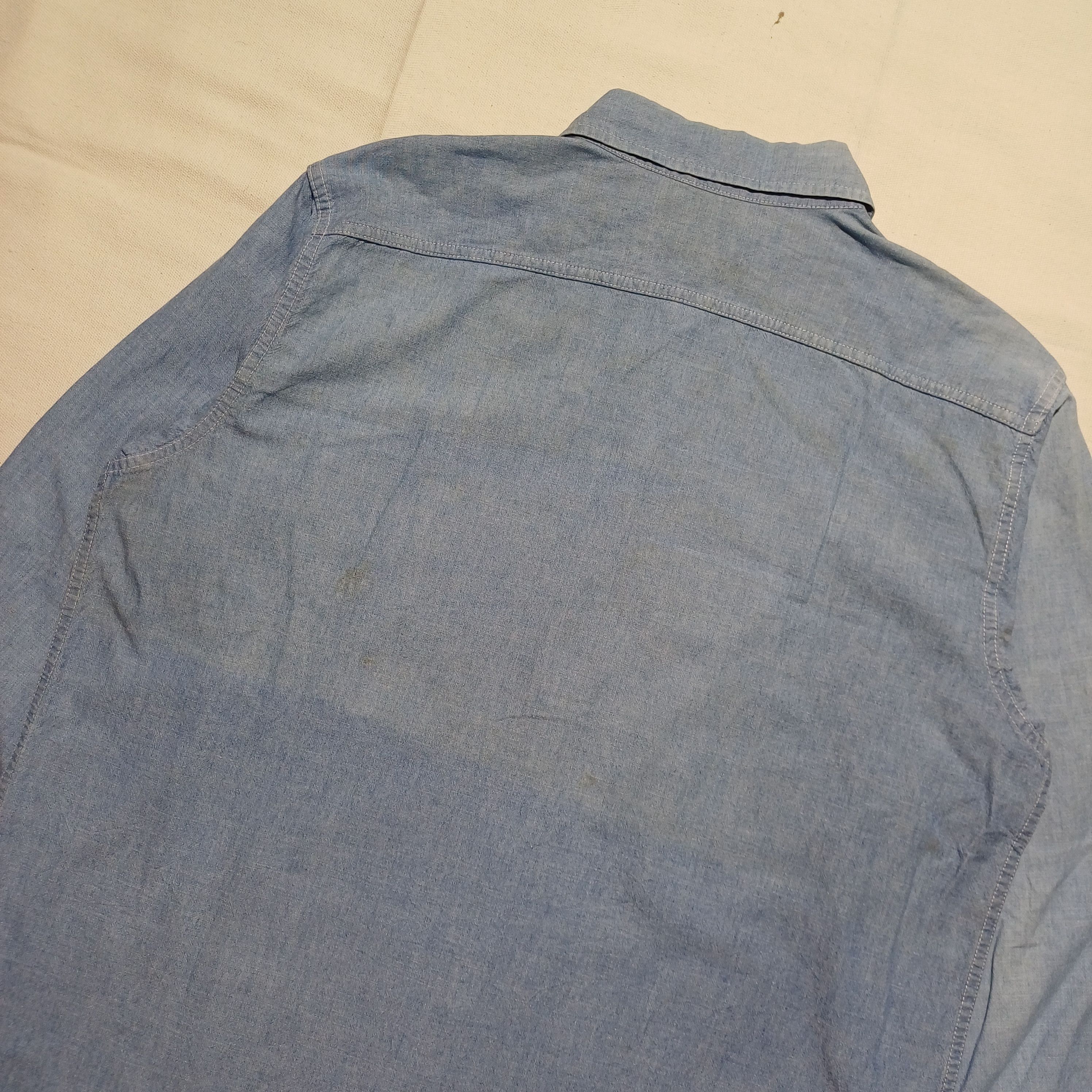 Edwin Orange Tab Chambray Shirt Japan by Edwin 503 Size US L / EU 52-54 / 3 - 7 Thumbnail