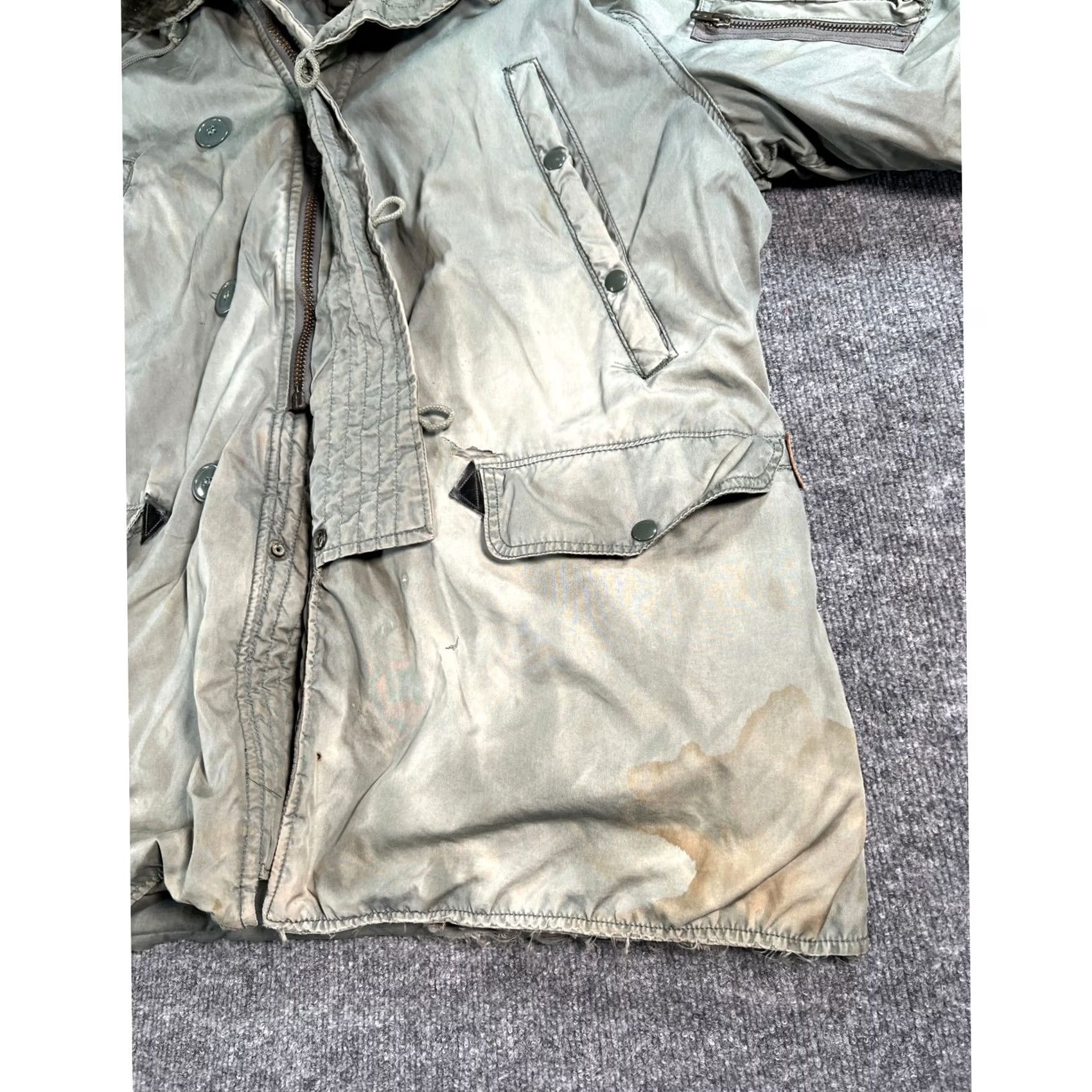Industrie VINTAGE Greenbrier Industries N-3B Parka Mens Large Green Military Coat Size US L / EU 52-54 / 3 - 5 Thumbnail