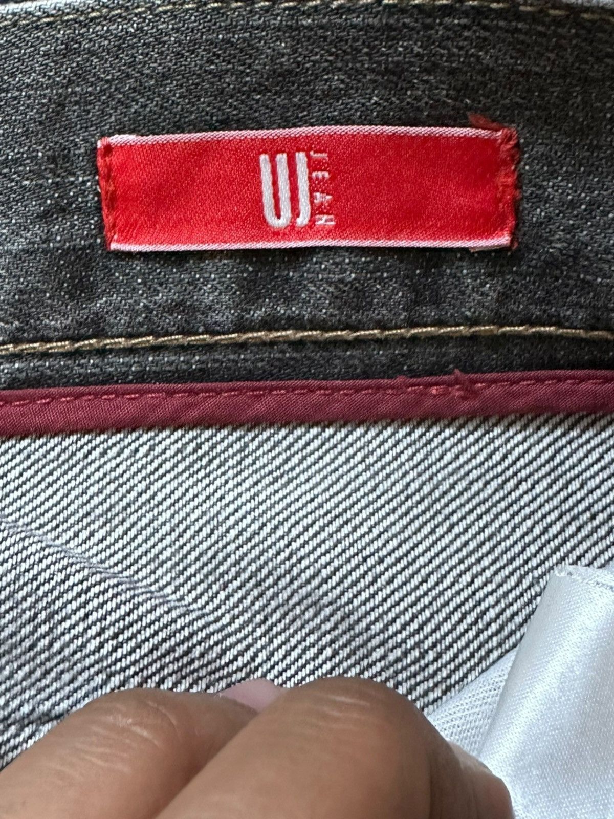 Hysteric Glamour Vintage UJ jeans Baggy Grunge Whiskers Hidden Pocket Denim Size US 35 - 10 Thumbnail