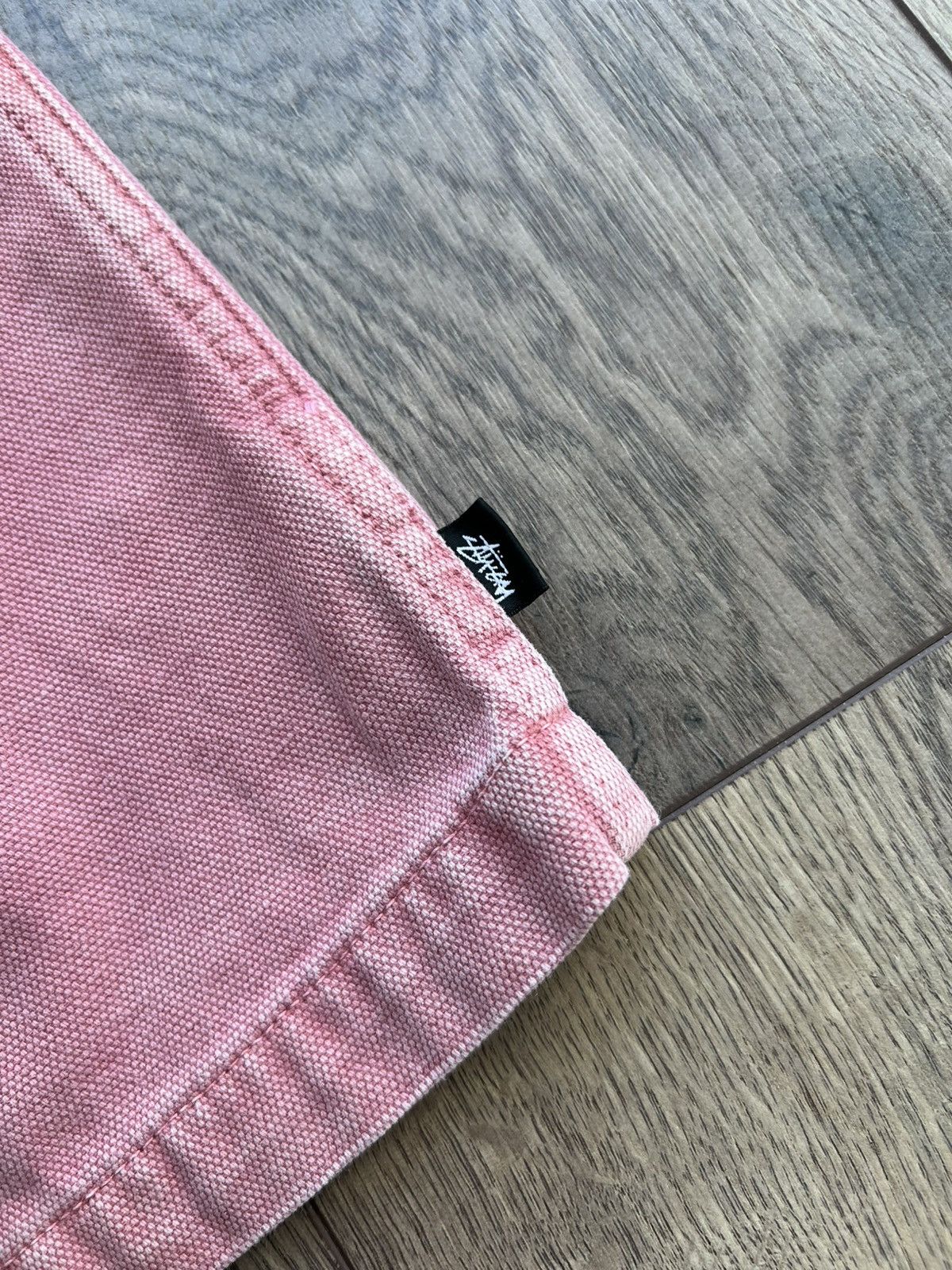 Stussy Stussy Pink Washed Canvas Work Shirt Small Size US S / EU 44-46 / 1 - 10 Thumbnail
