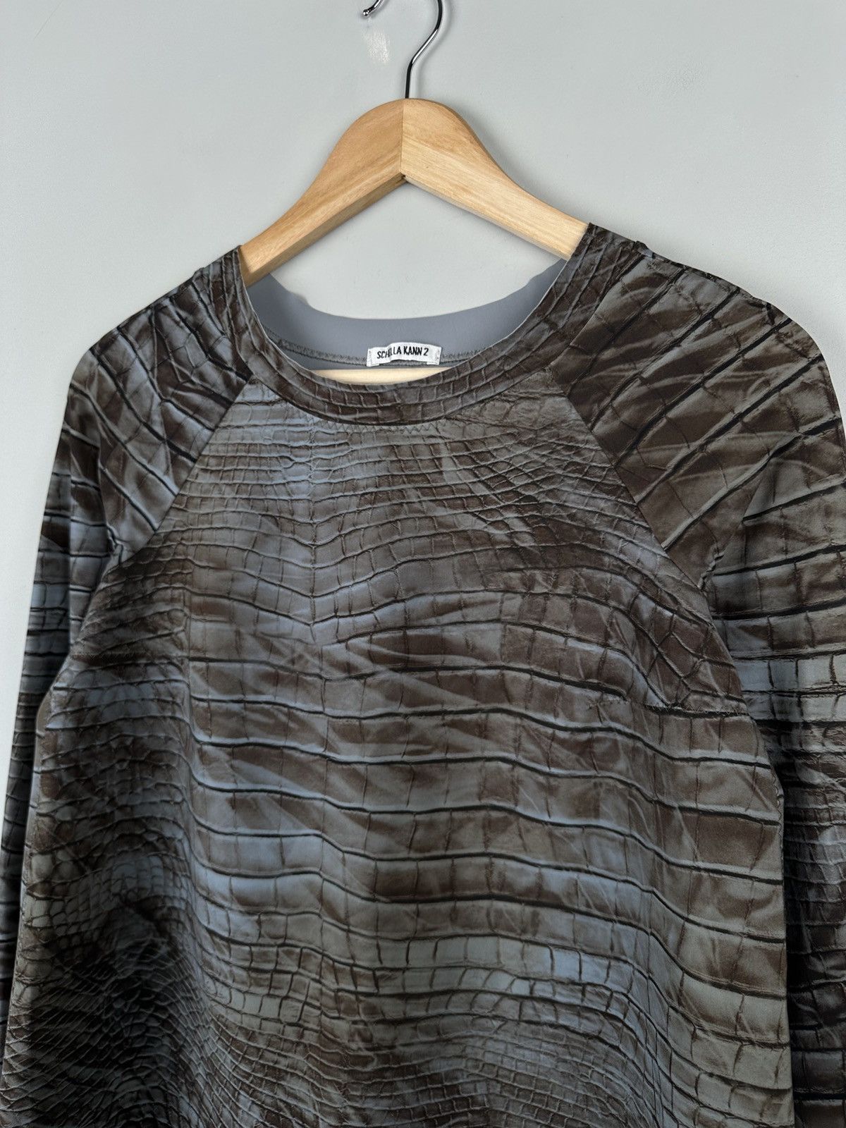 Hysteric Glamour Vintage Schella Kann Snake Print Jersey Long Sleeve Size XS / US 0-2 / IT 36-38 - 4 Thumbnail