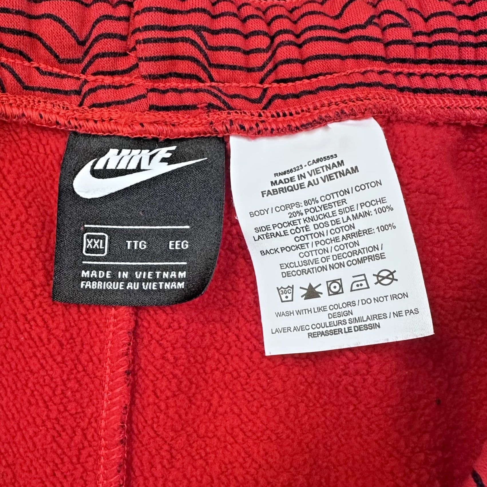 Nike Nike USA Basketball Mens 2XL Red White Blue Star Pattern Shorts Swoosh Sports Size US 39 - 4 Thumbnail