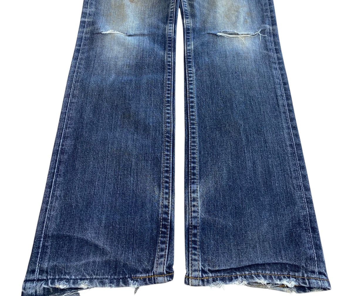 Levi's Levi’s_ Whiskered Mud Wash Straight Leg Style Jeans Size US 32 / EU 48 - 5 Thumbnail